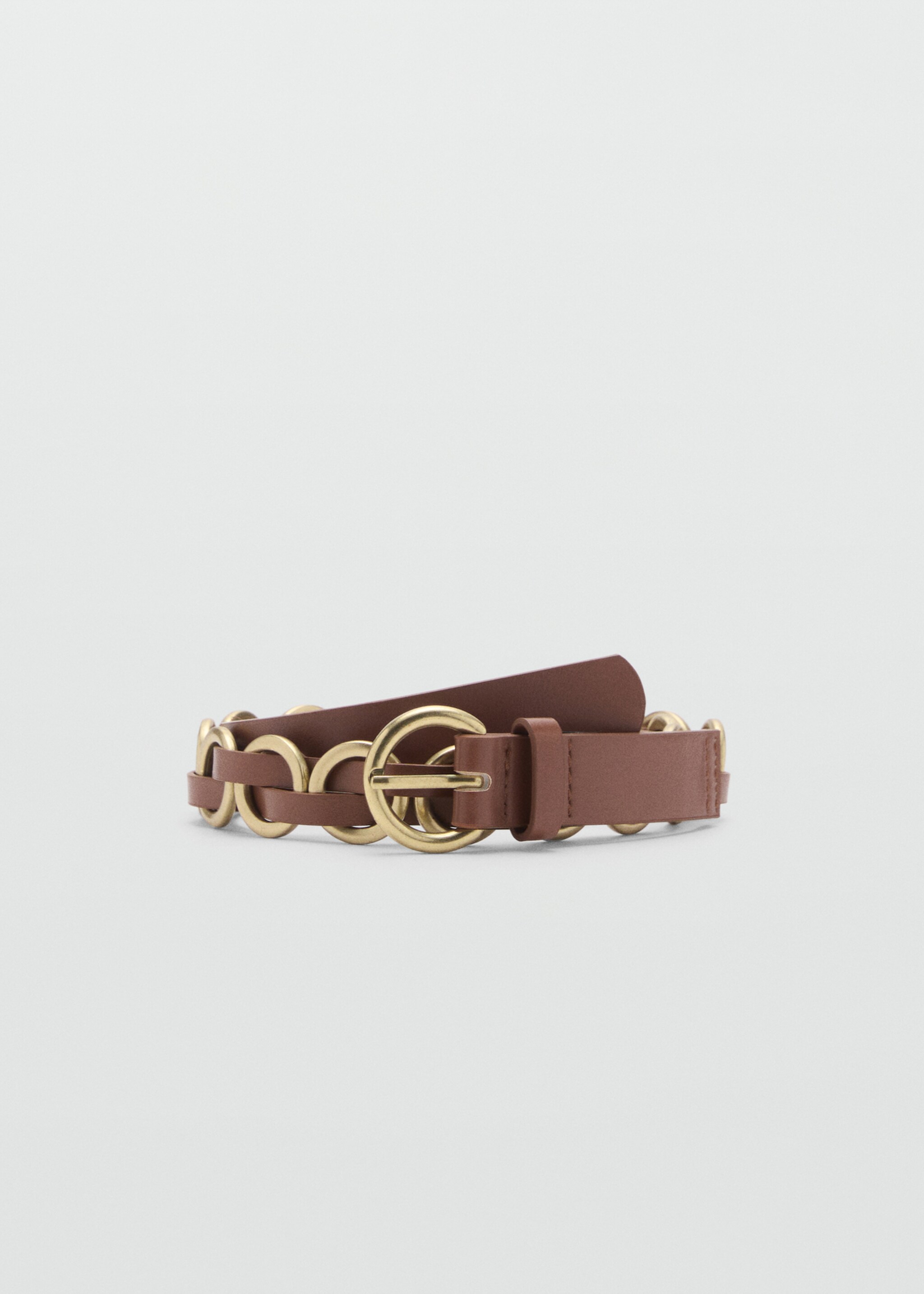 Combined belt with metal rings - Article without model