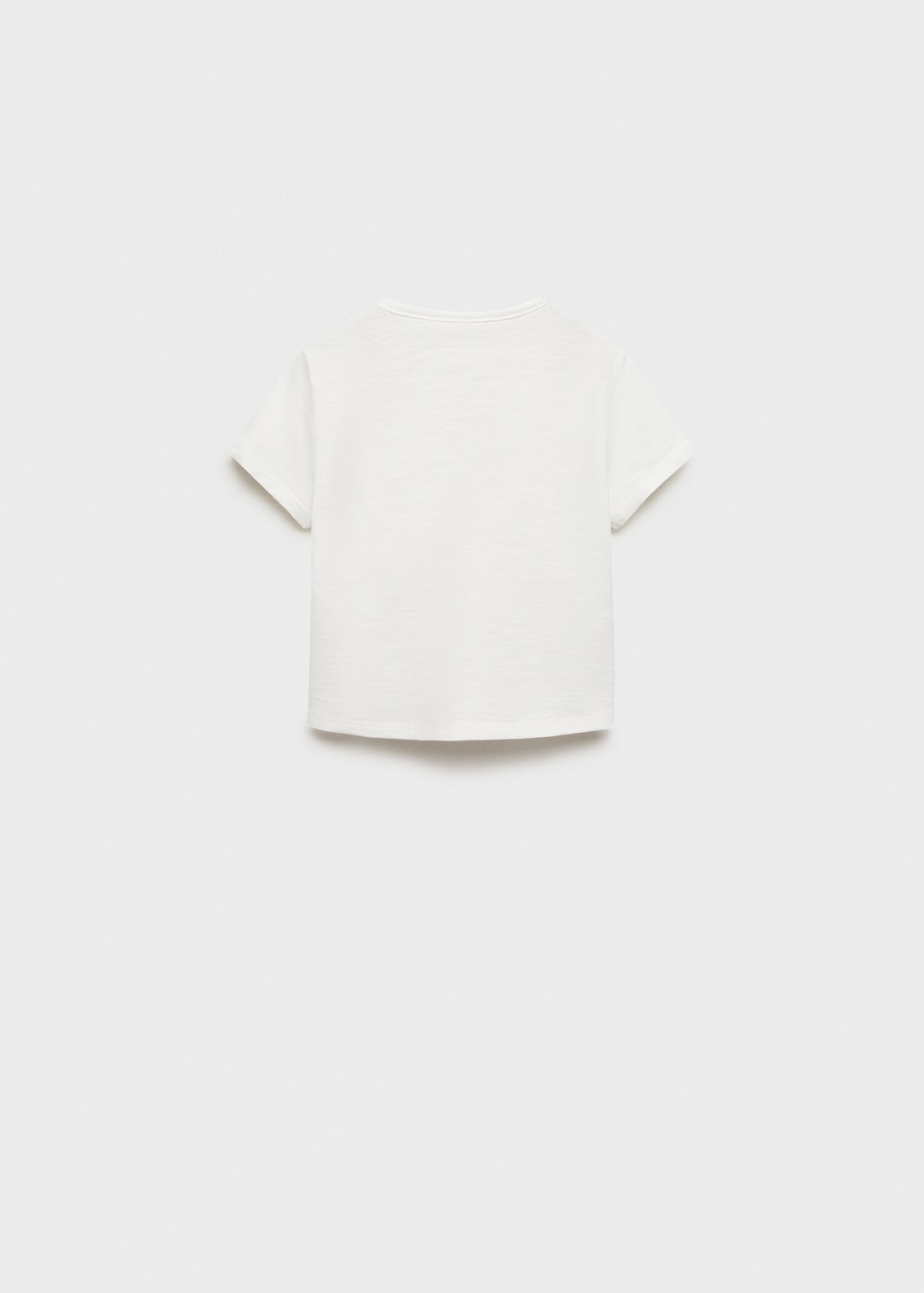 T-Shirt Baumwolle mit Reliefmuster - Rückseite des Artikels