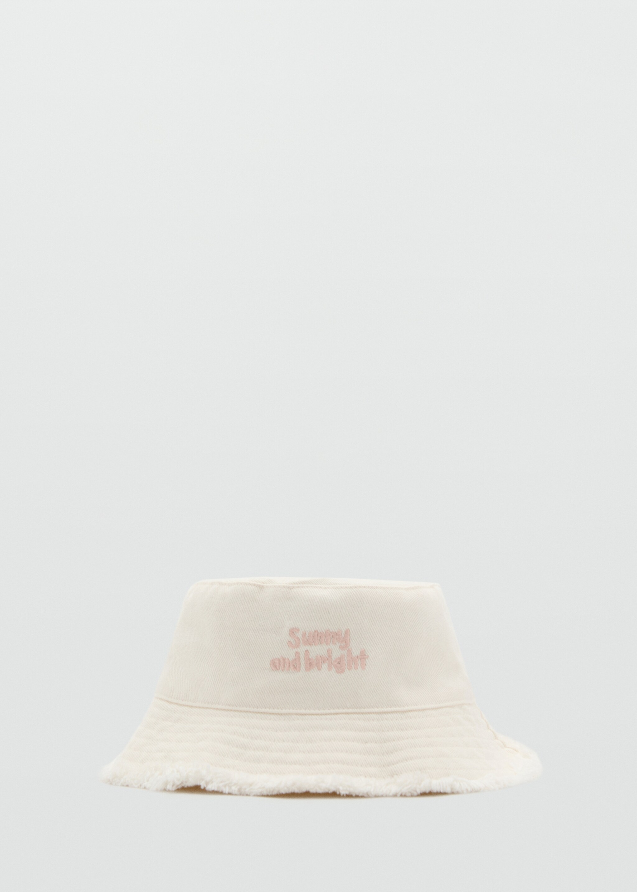 Bucket hat with embroidered message - Article without model