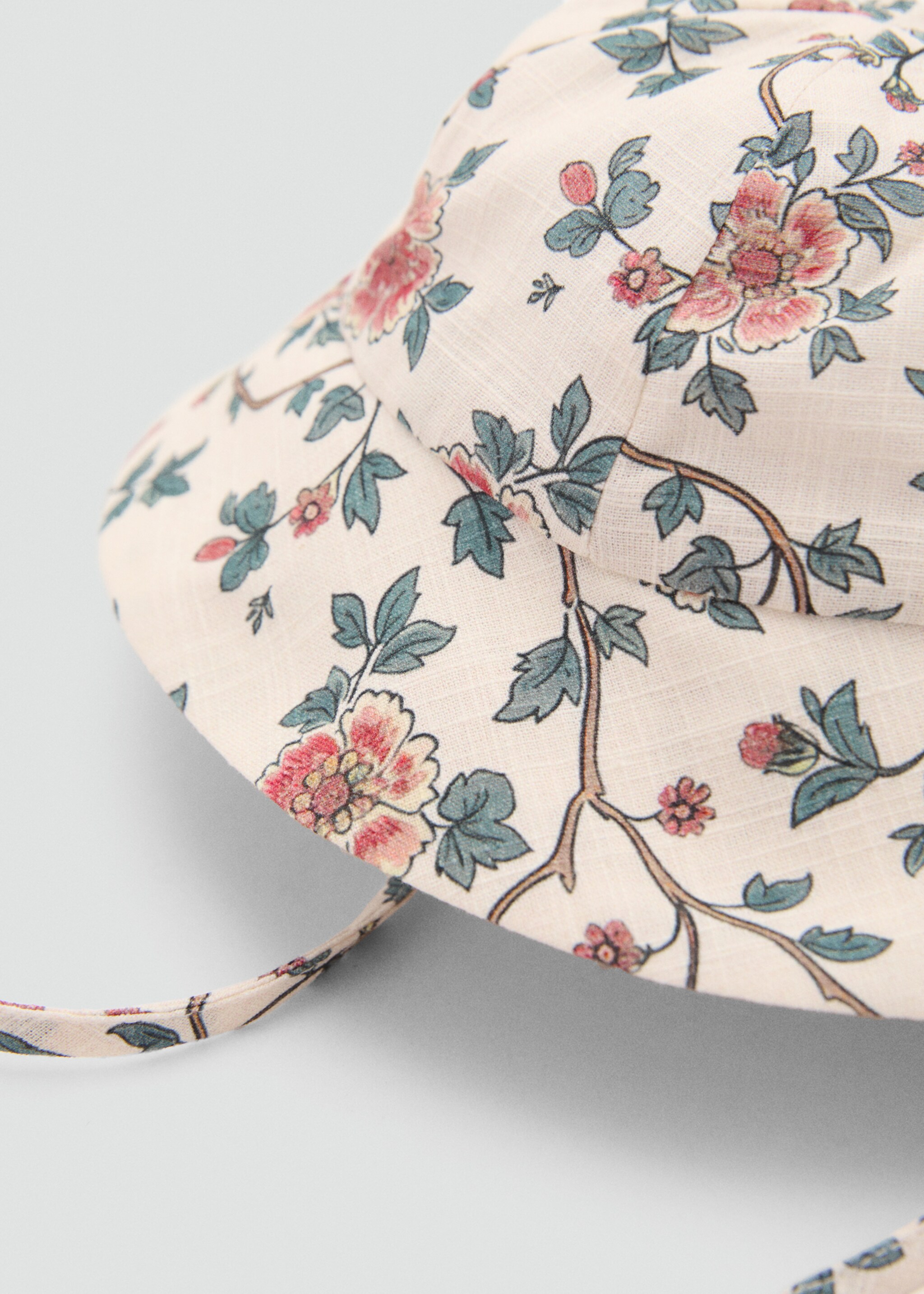 Gorro algodón flores - Plano medio