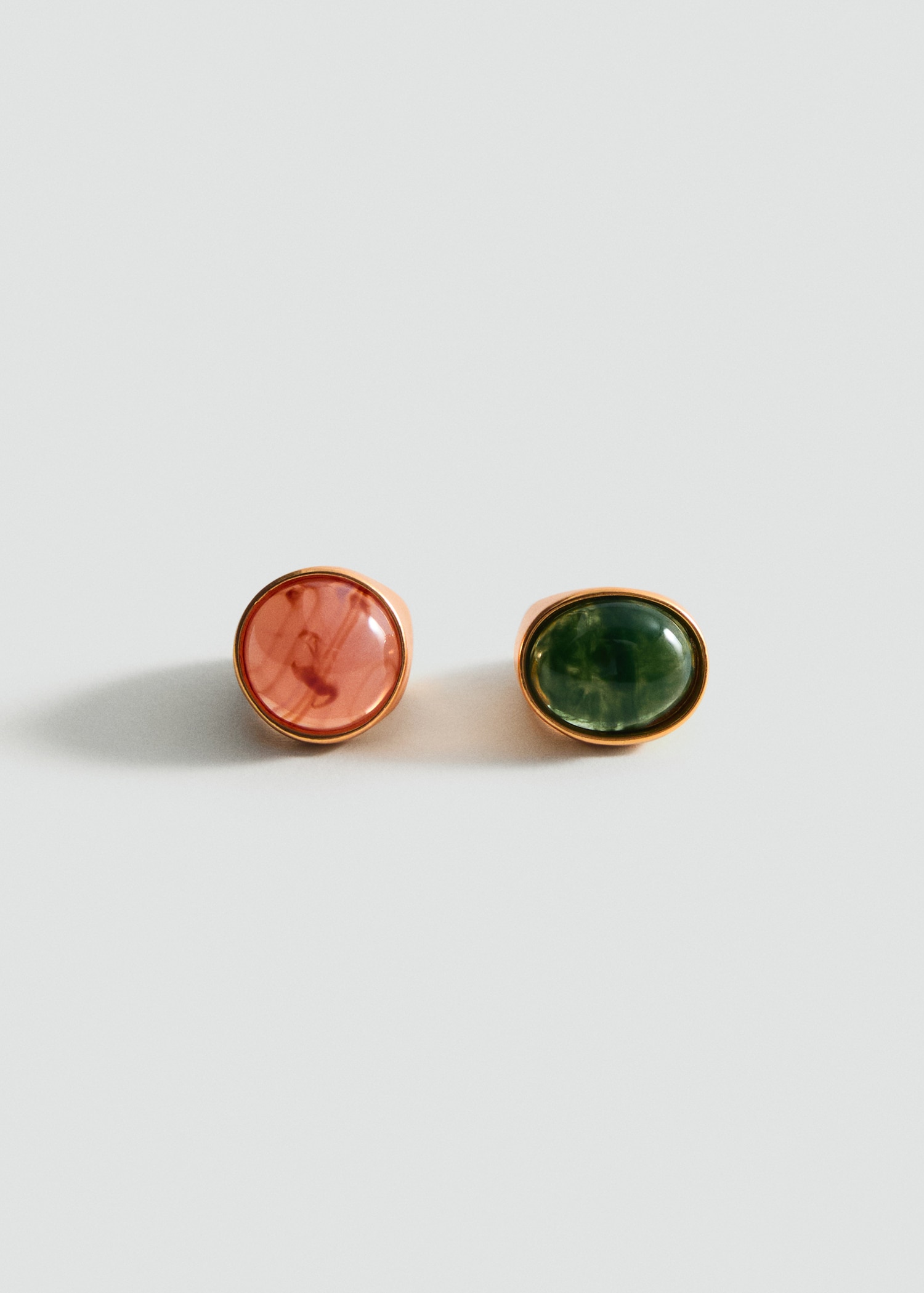 Set of 2 combined resin rings - Women | MANGO Thailand
