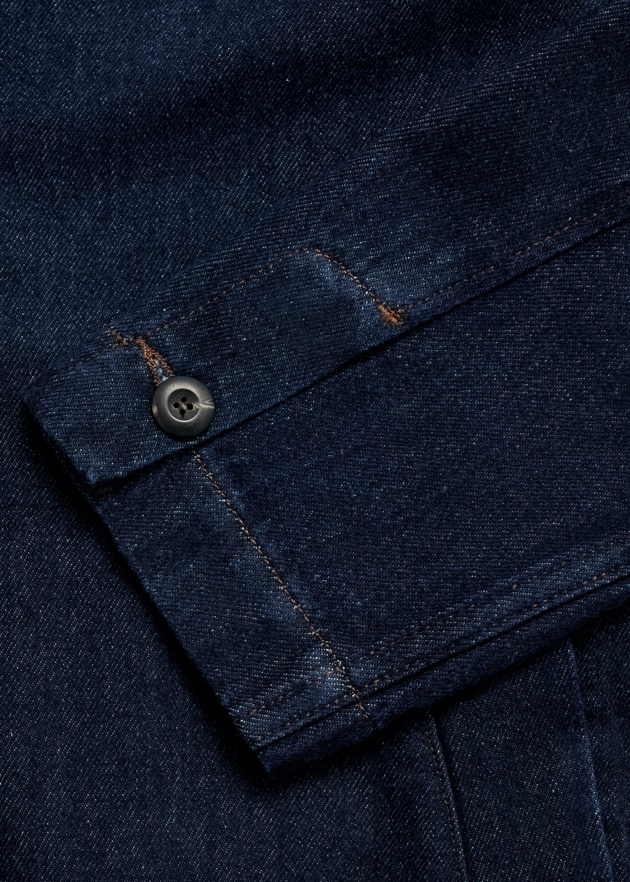 Regular-fit denim overshirt - Details of the article 0