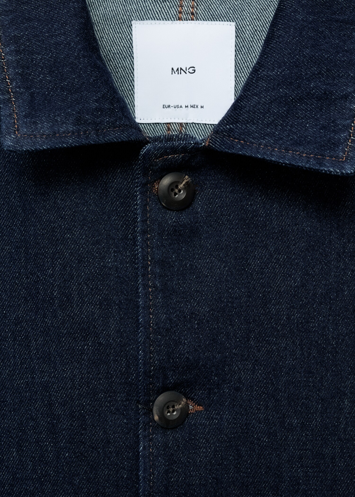 Regular-fit denim overshirt - Details of the article 8
