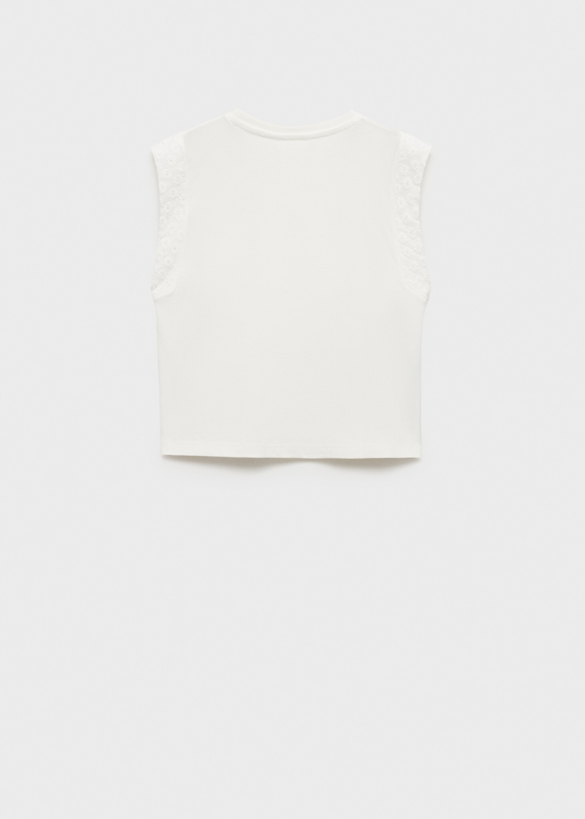 T-shirt with embroidered detail - Reverse of the article