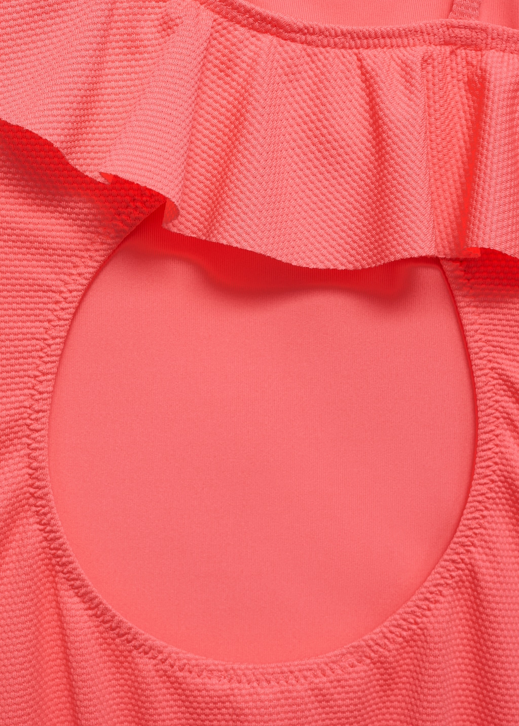 Asymmetric ruffle swimsuit