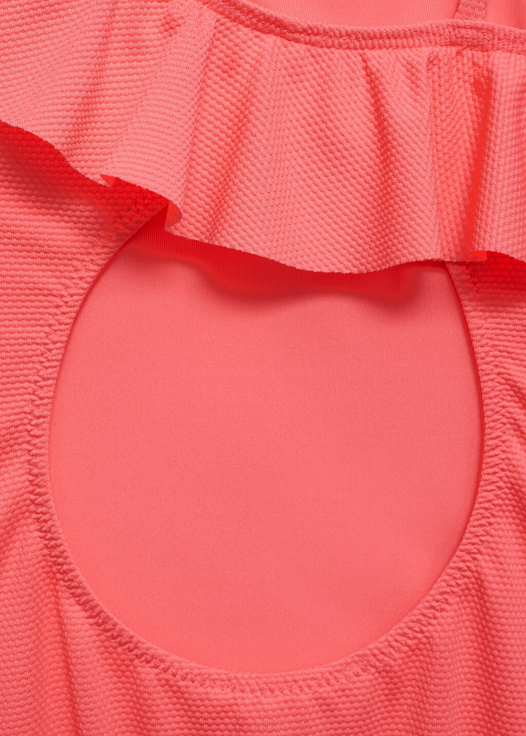 Asymmetric ruffle swimsuit