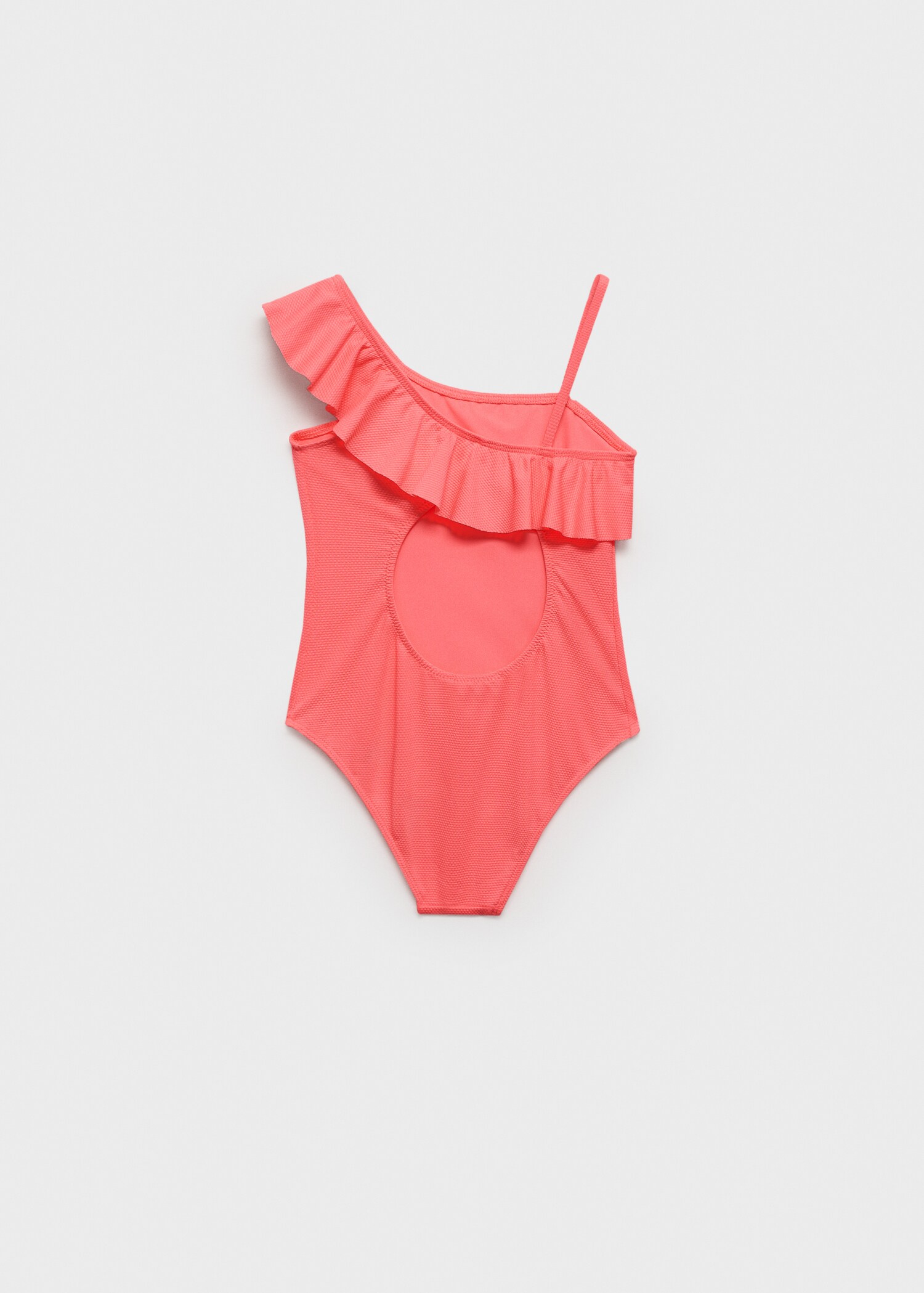 Asymmetric ruffle swimsuit - Reverse of the article