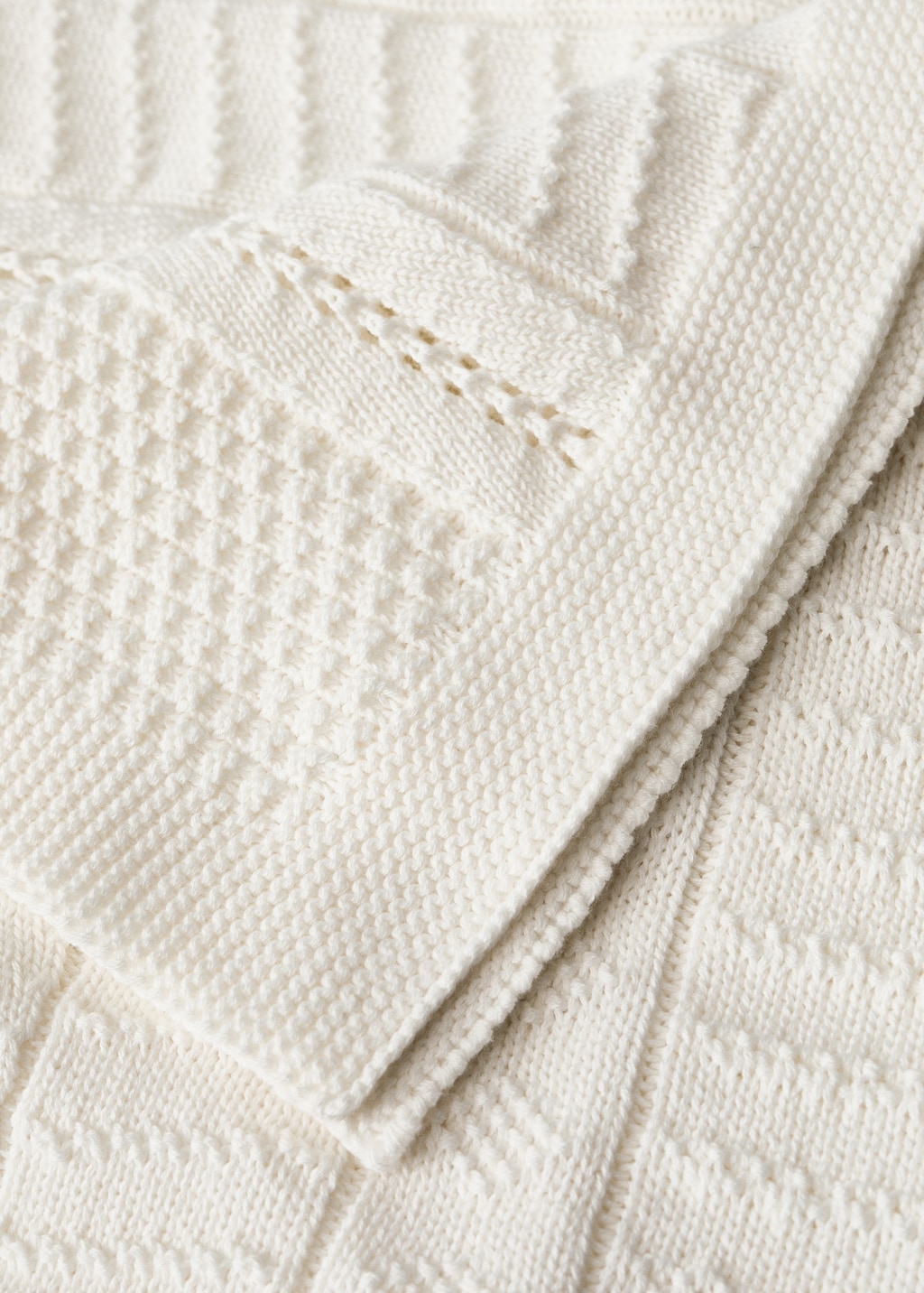 Children's cotton knitted blanket