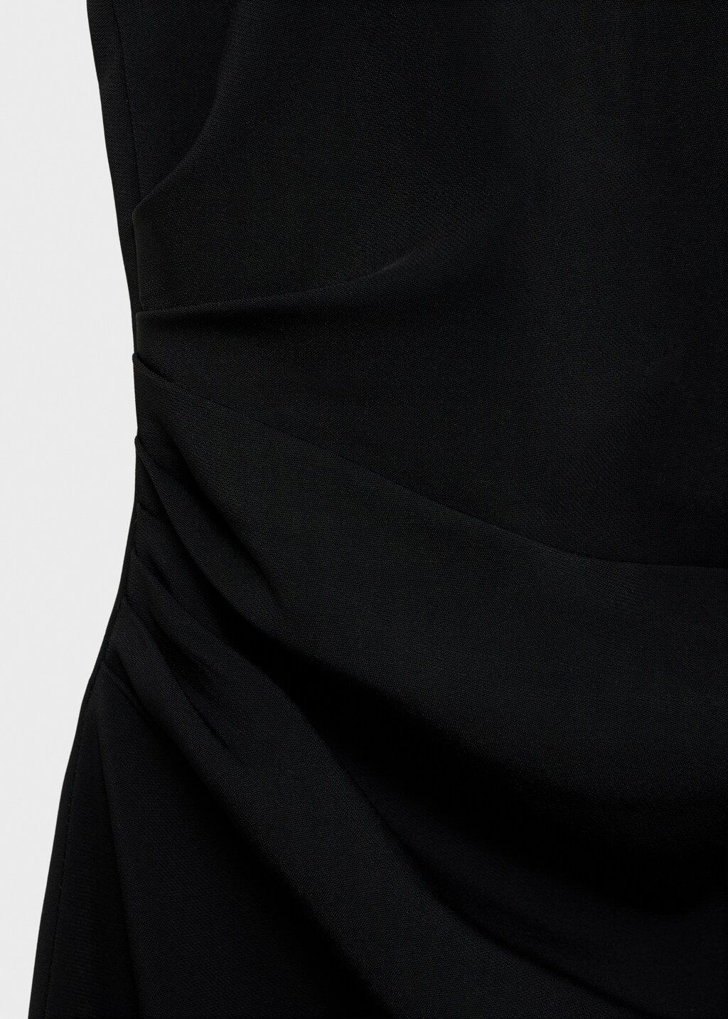 Draped halter-neck dress with flower motif - image 5