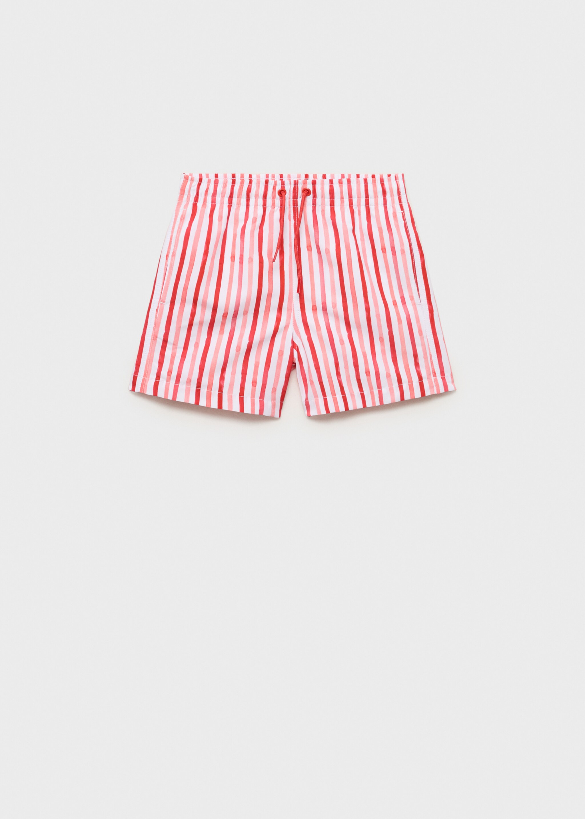Striped drawstring swimsuit - Article without model