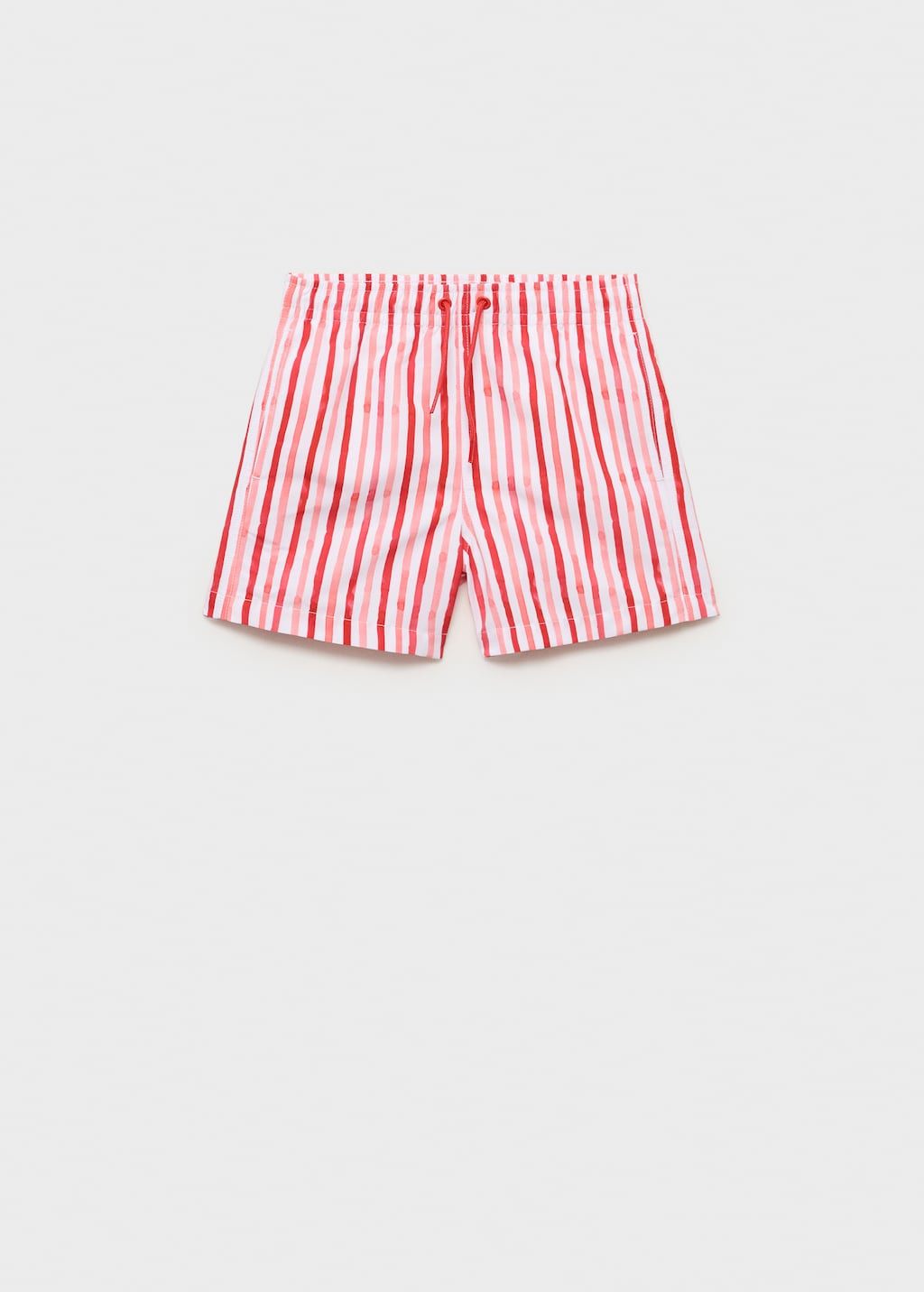Striped drawstring swimsuit