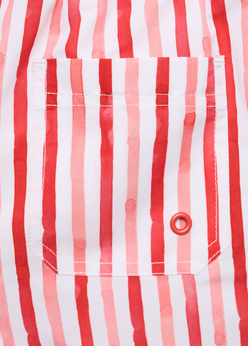 Striped drawstring swimsuit