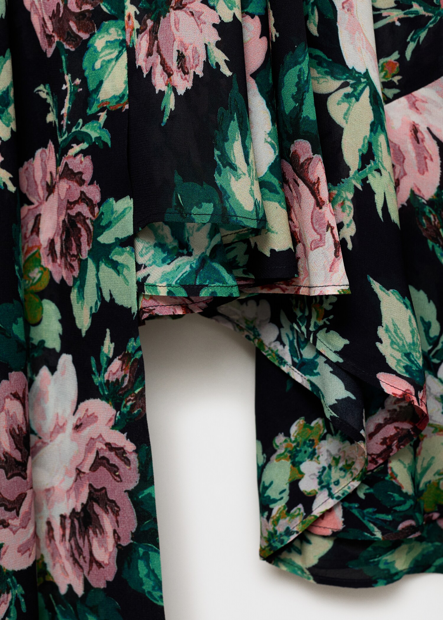 Blusa cuello alto estampado floral - Detalle del artículo 0