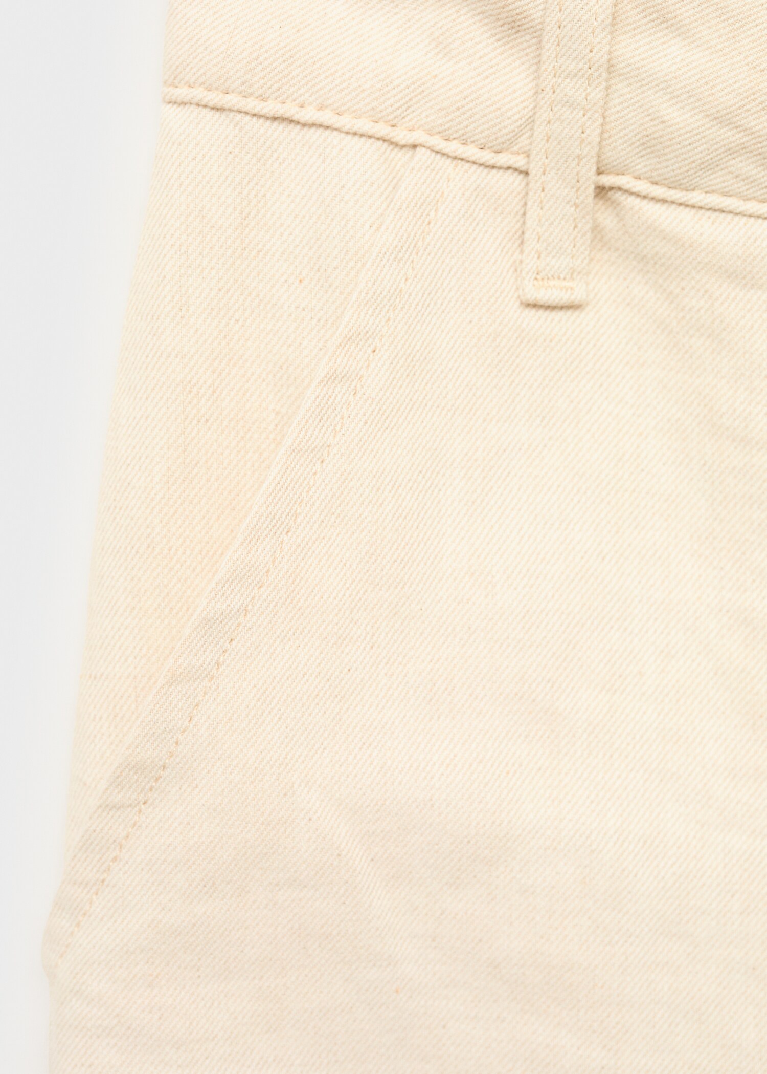 Linen cargo trousers with puffed hem - تفاصيل المنتج 8