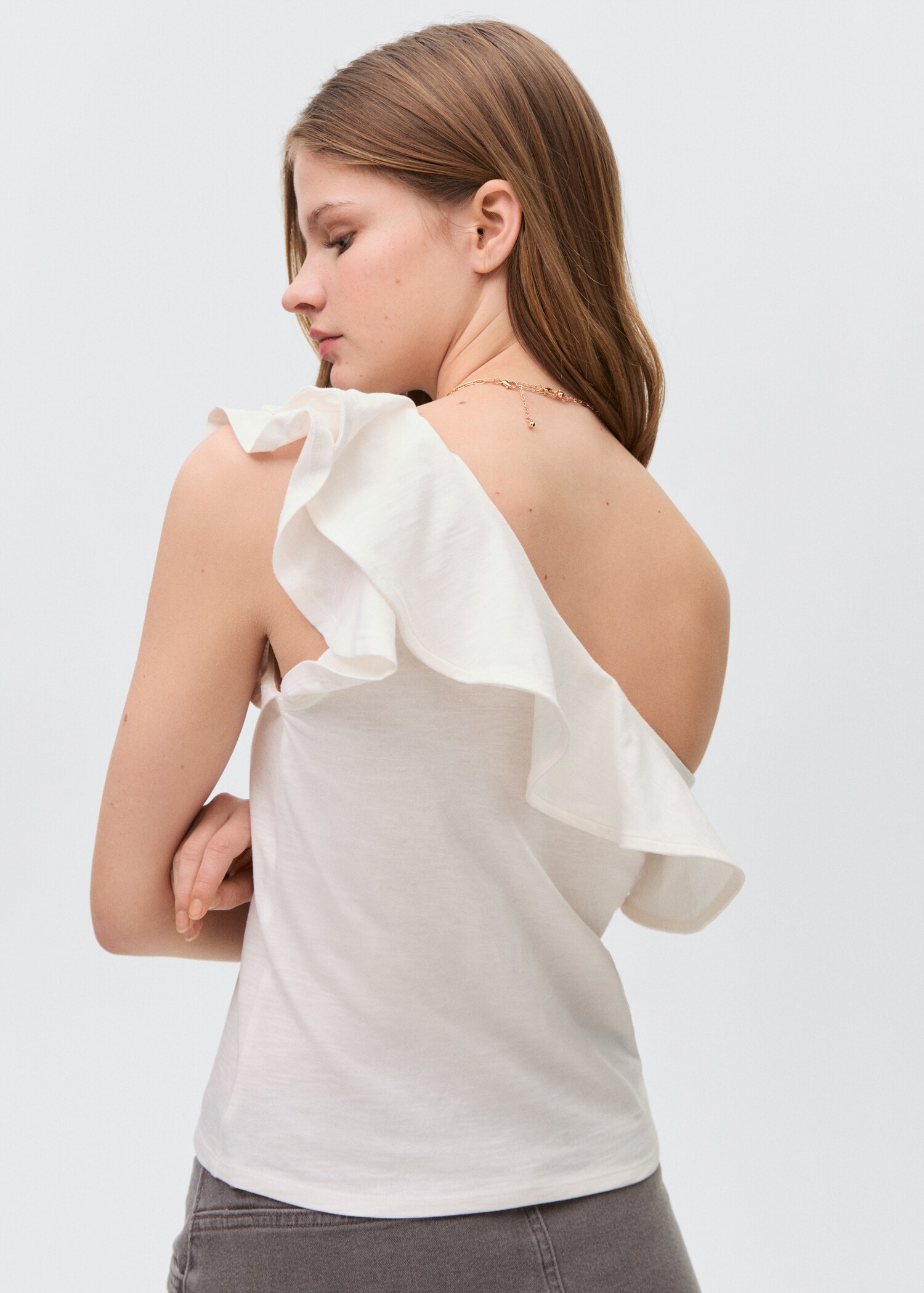 Asymmetrical ruffle top - Details of the article 1
