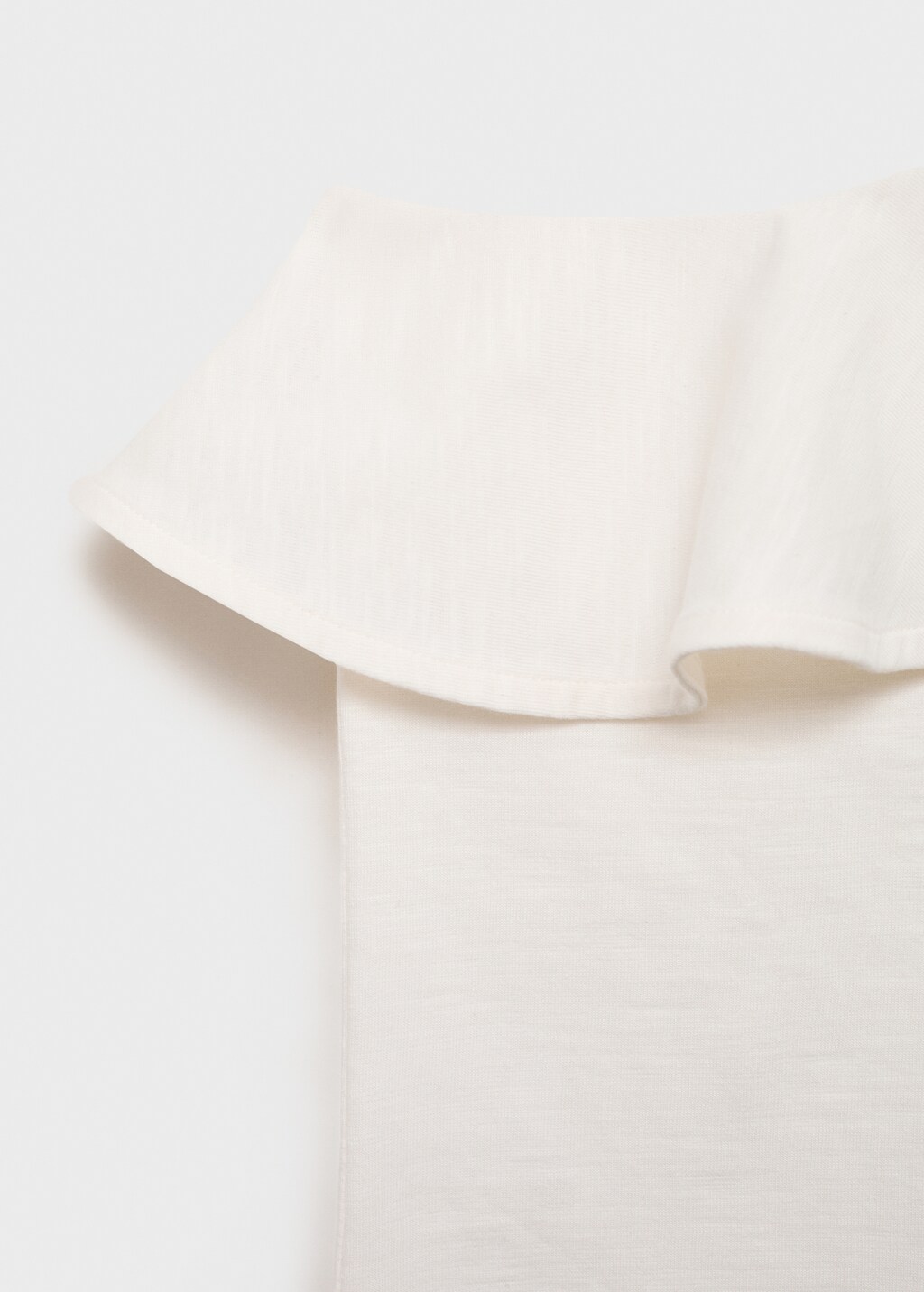 Asymmetrical ruffle top