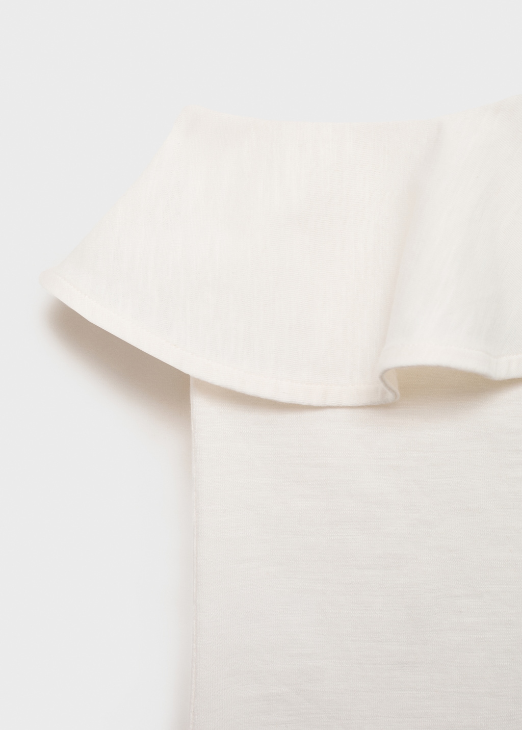 Asymmetrical ruffle top