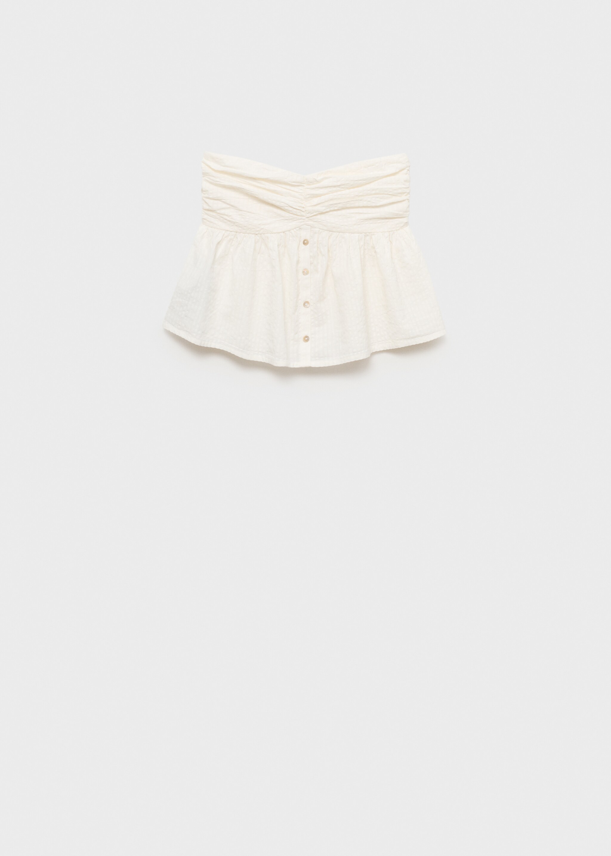 Ruched strapless top - Article without model