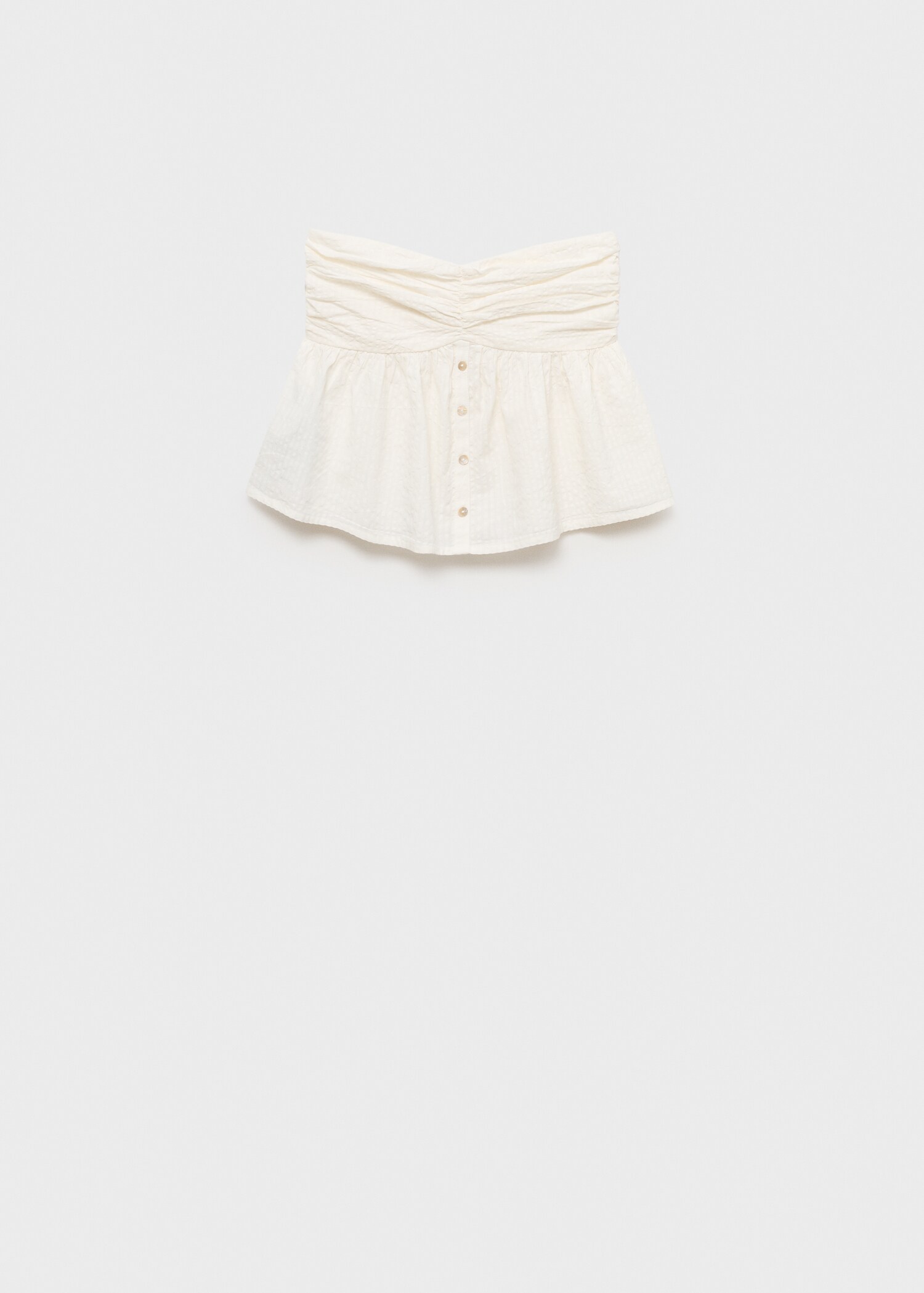 Ruched strapless top - Article without model