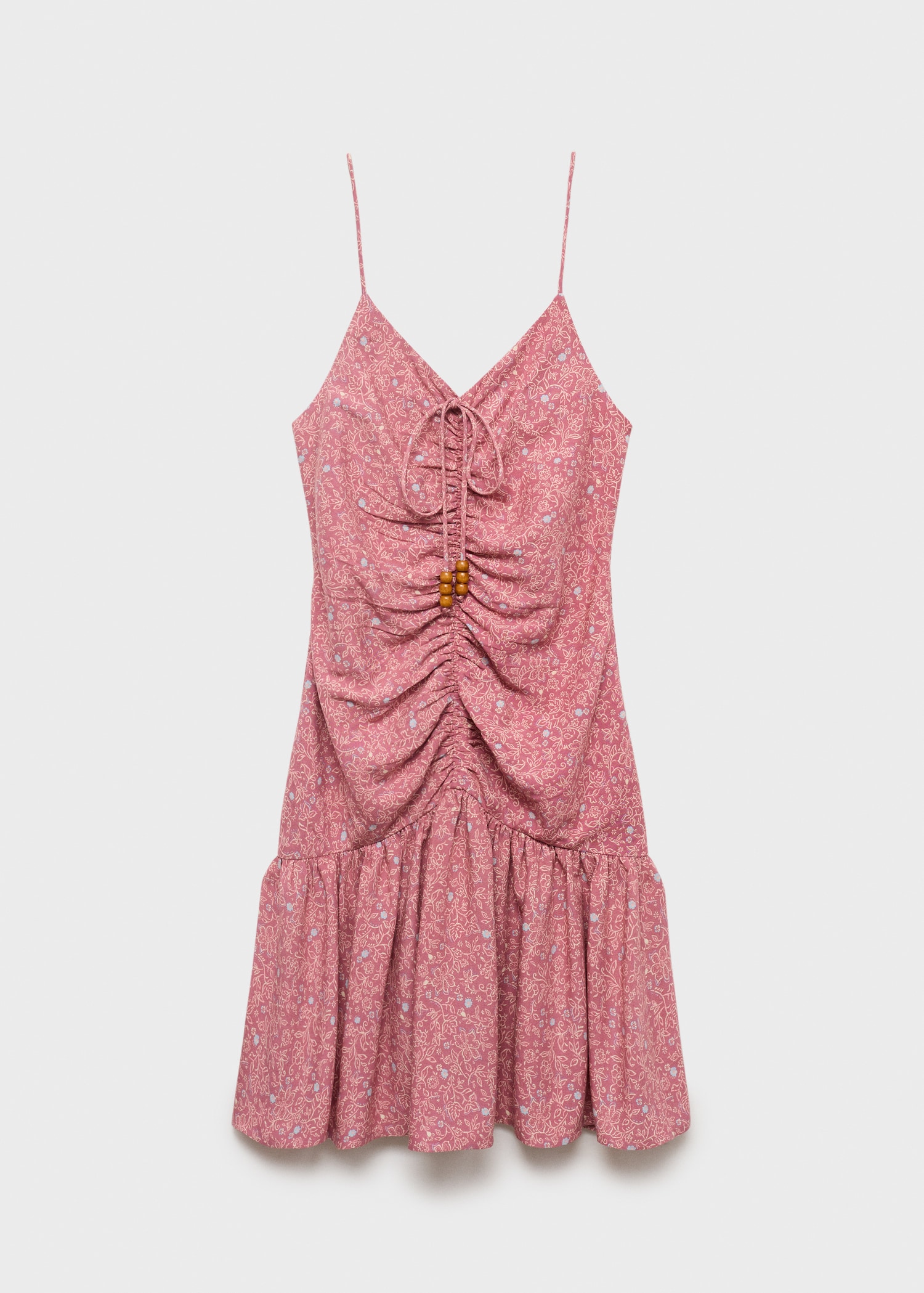 Printed ruched dress - Article without model