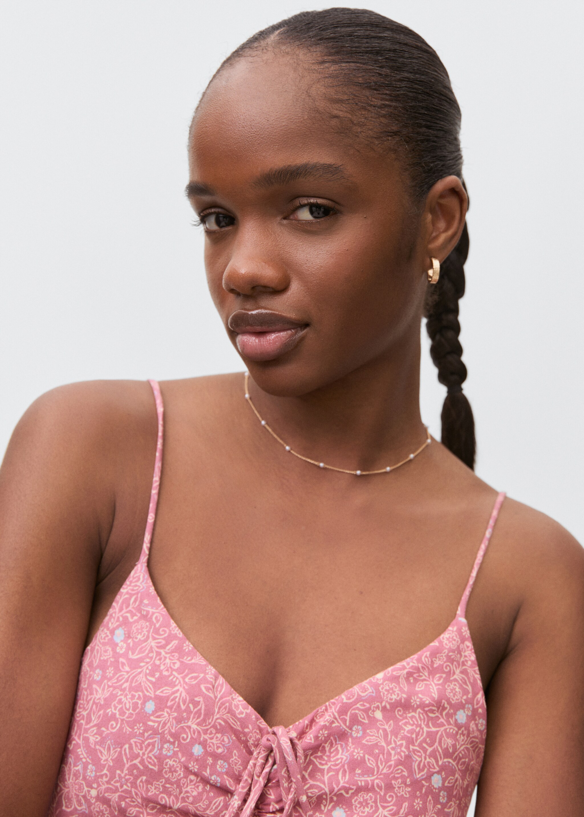 Printed ruched dress - Details of the article 1