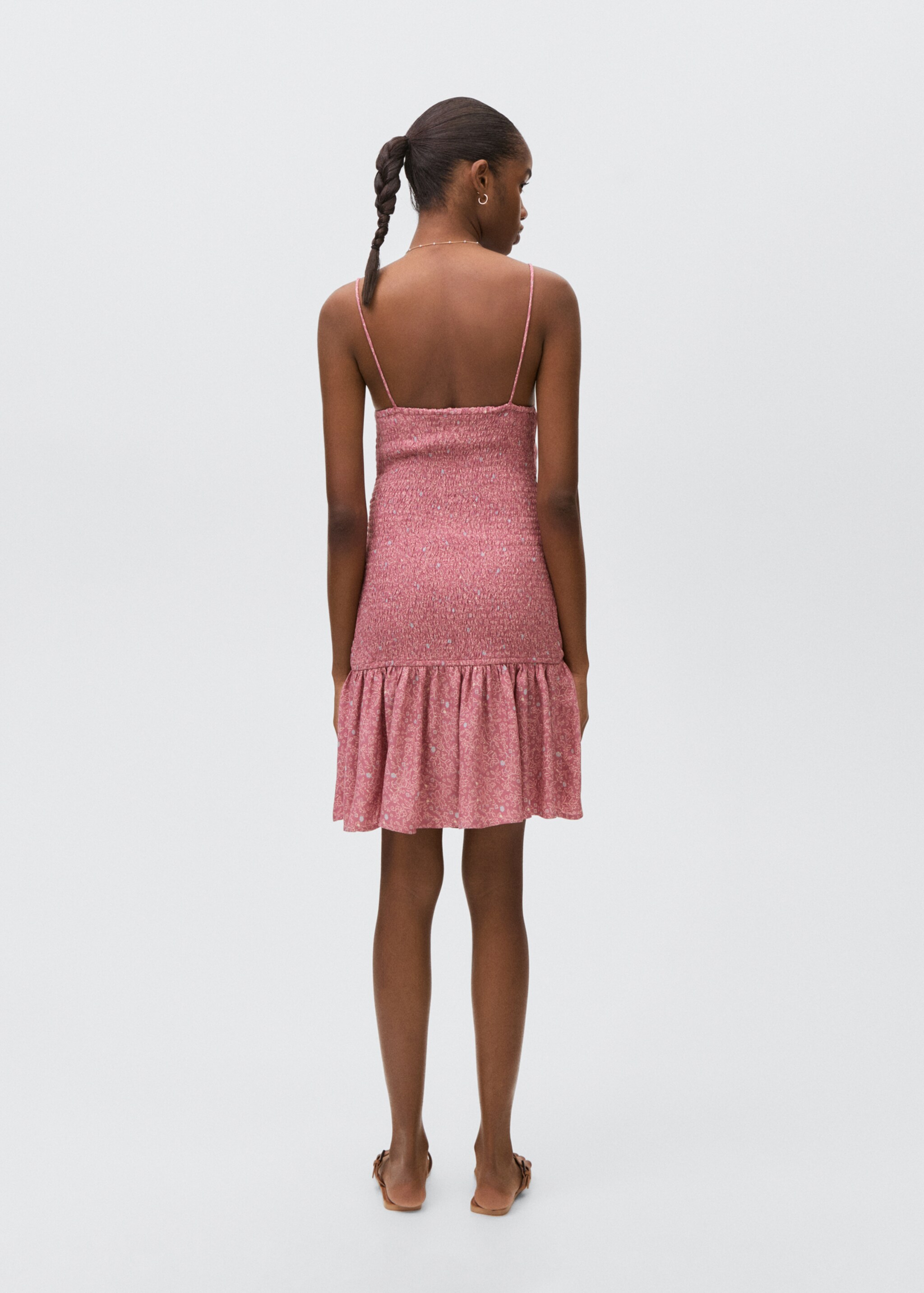 Printed ruched dress - Reverse of the article