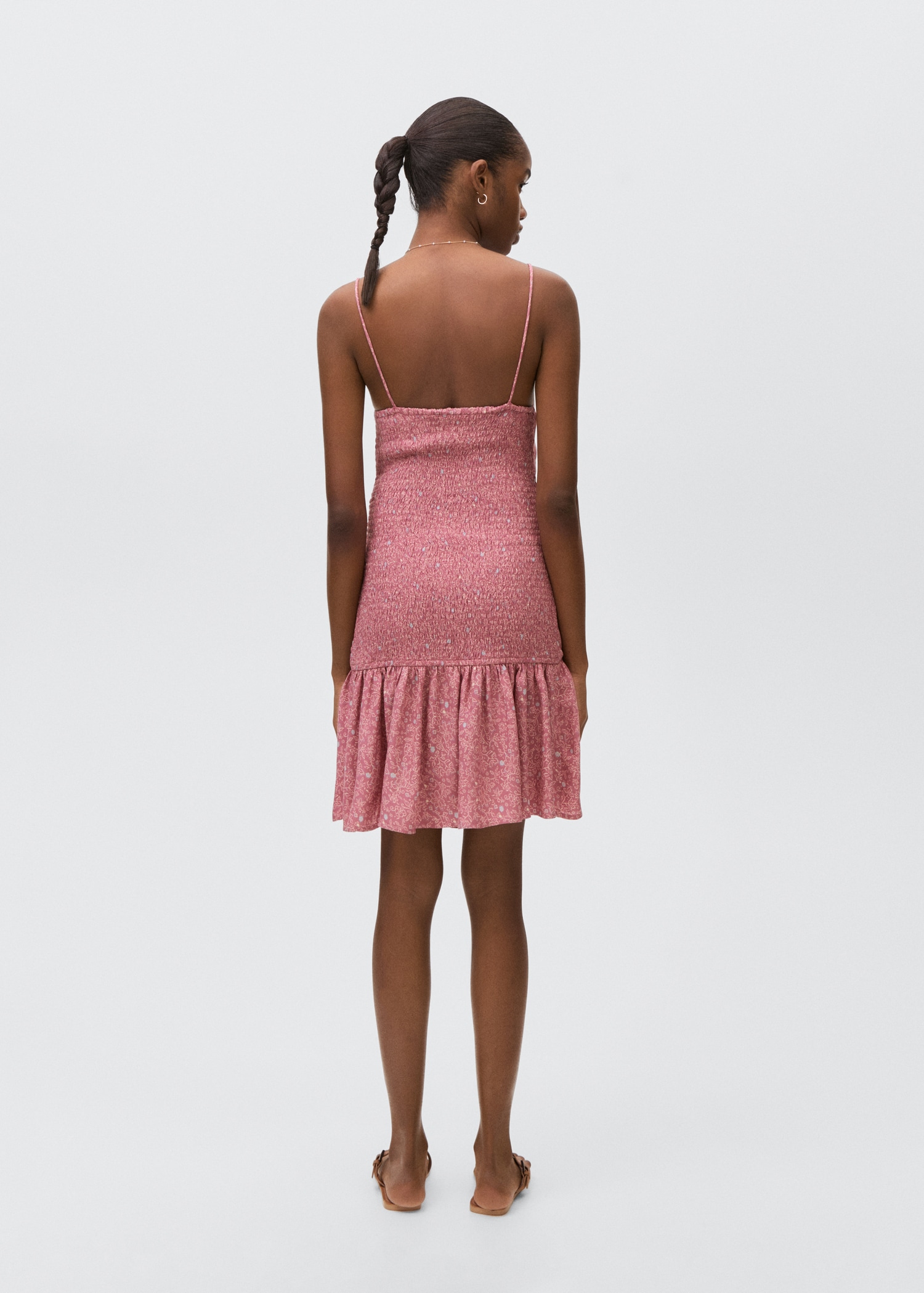 Printed ruched dress - Reverse of the article