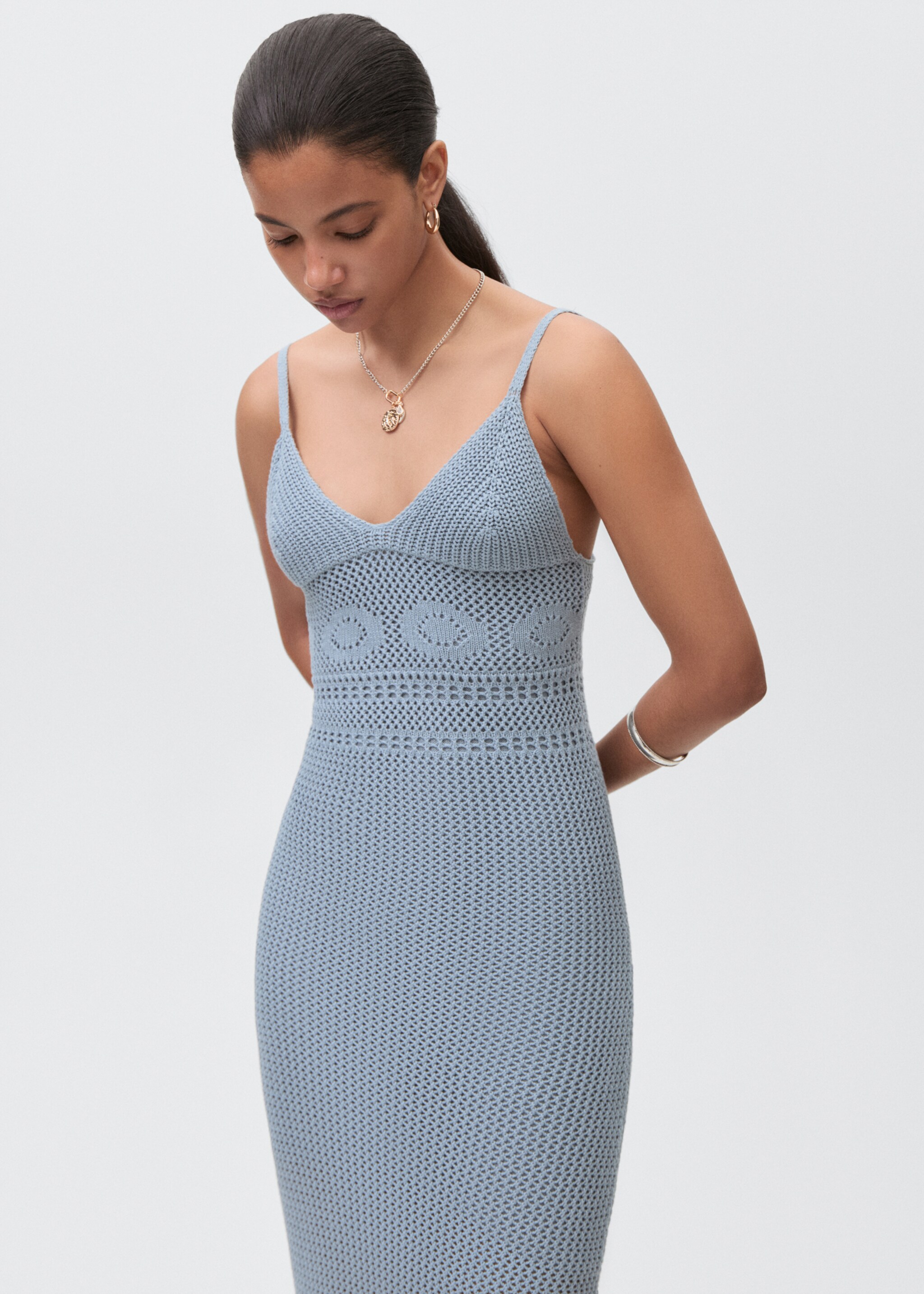 Crochet long dress - Medium plane