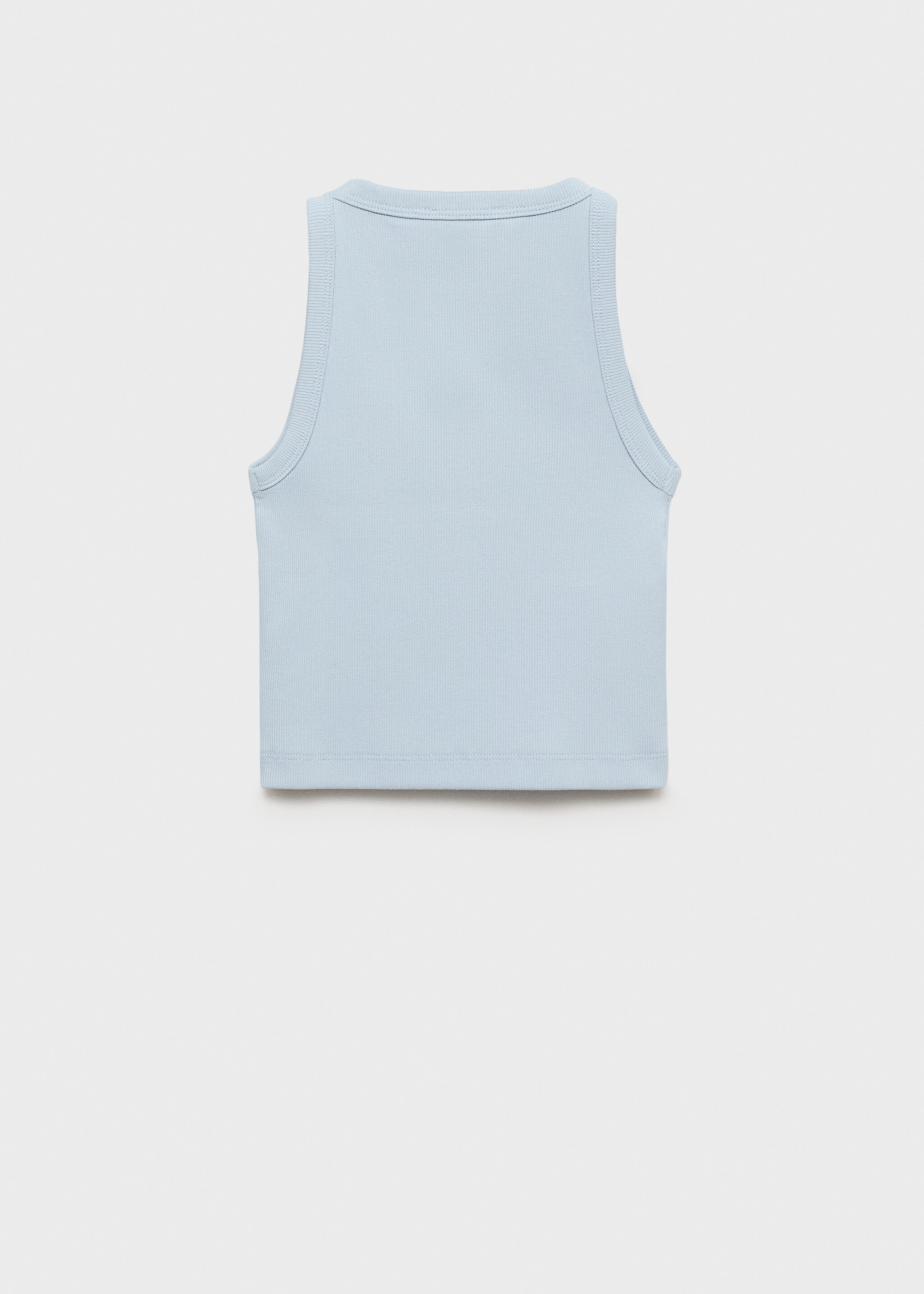 Knitted cropped top - Reverse of the article