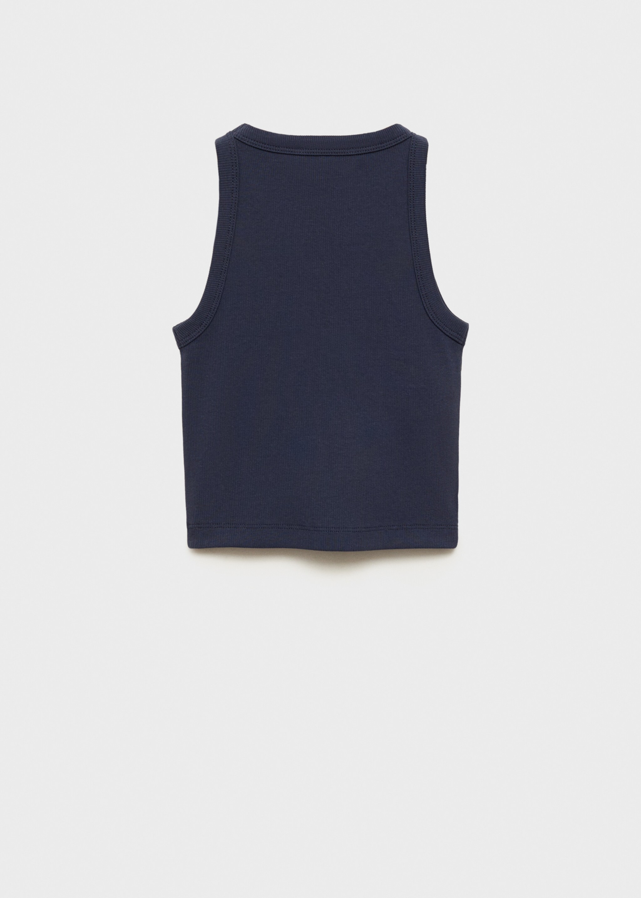 Knitted cropped top - Reverse of the article