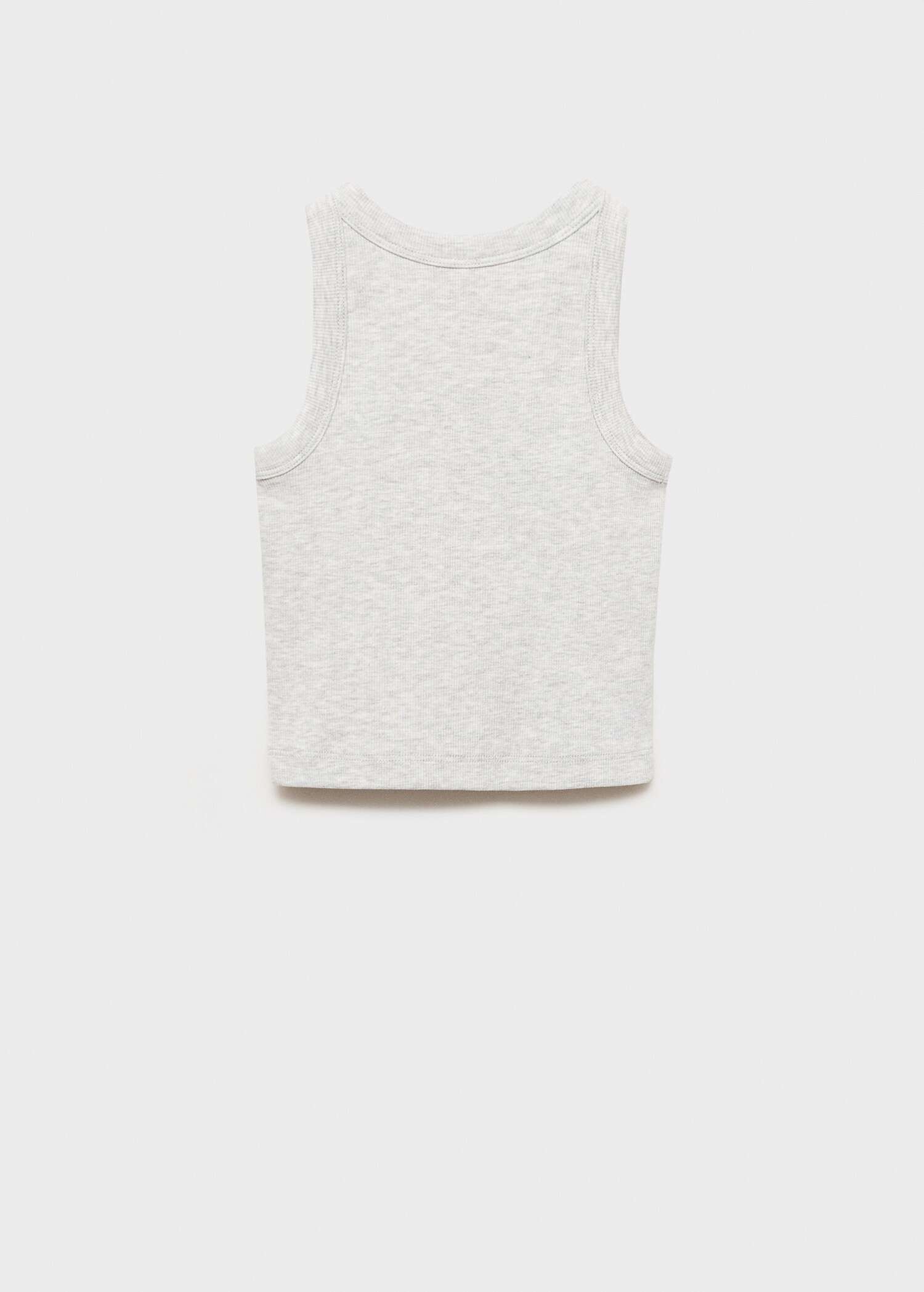 Knitted cropped top - Reverse of the article