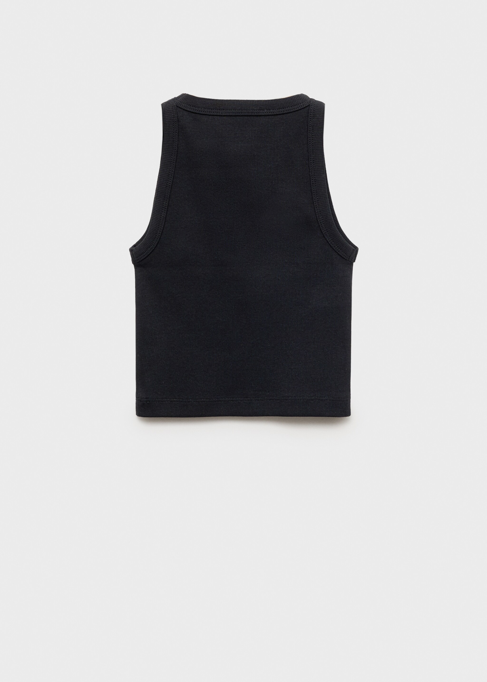 Knitted cropped top - Reverse of the article