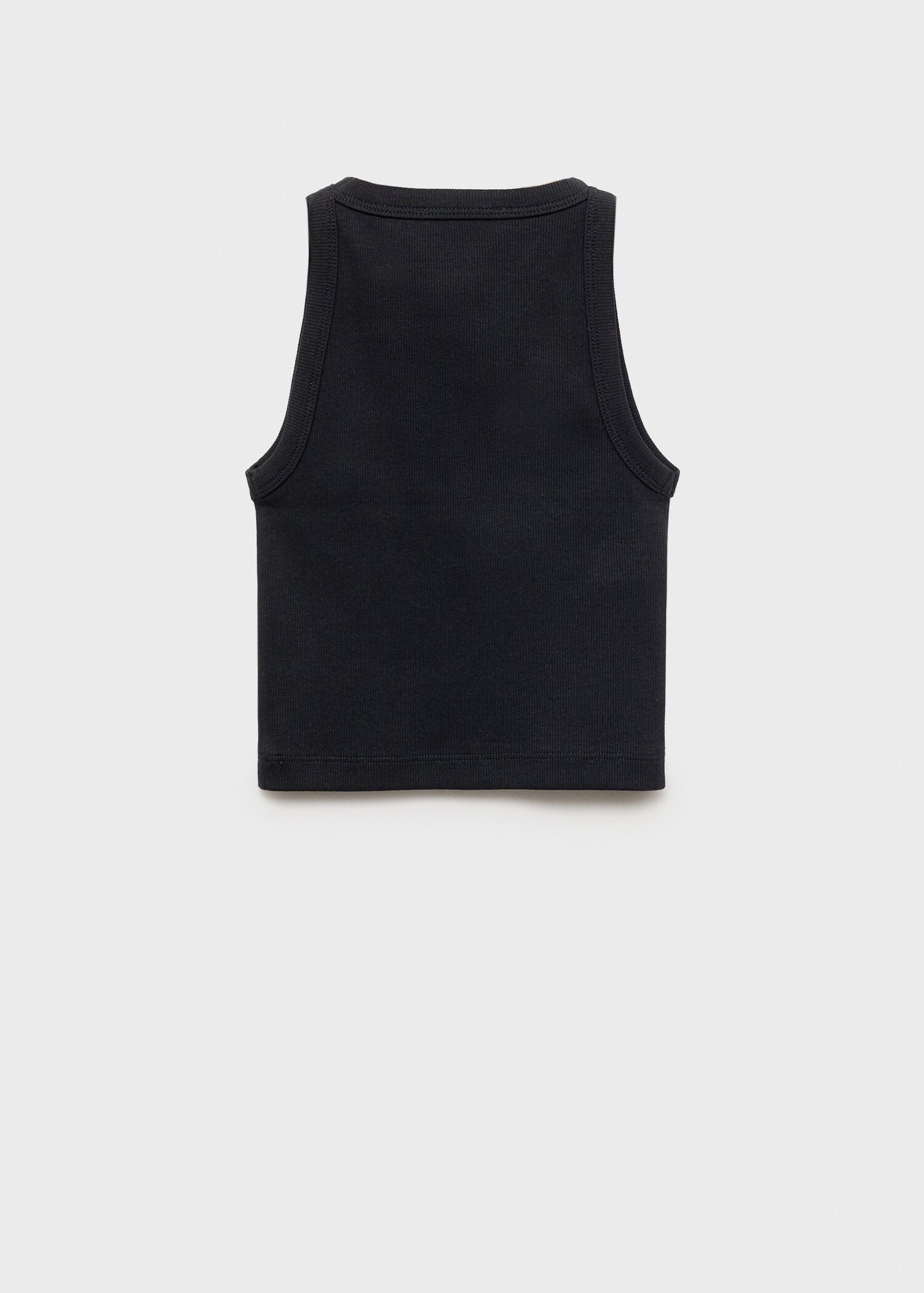 Knitted cropped top - Reverse of the article