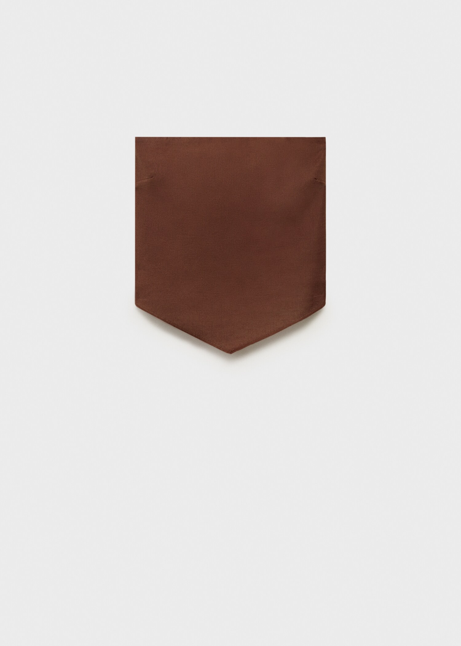 Cotton top with a V-shaped hem - Article without model
