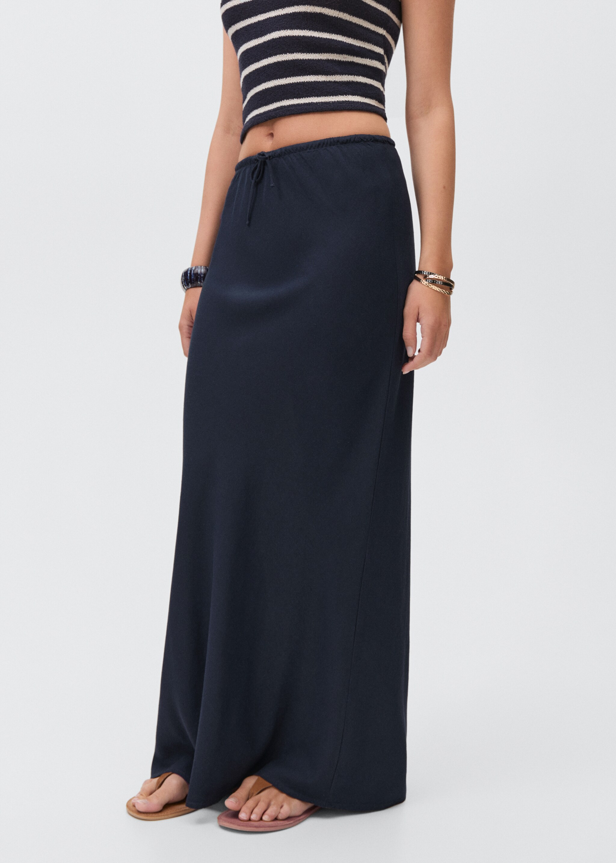 Bow linen skirt - Details of the article 6