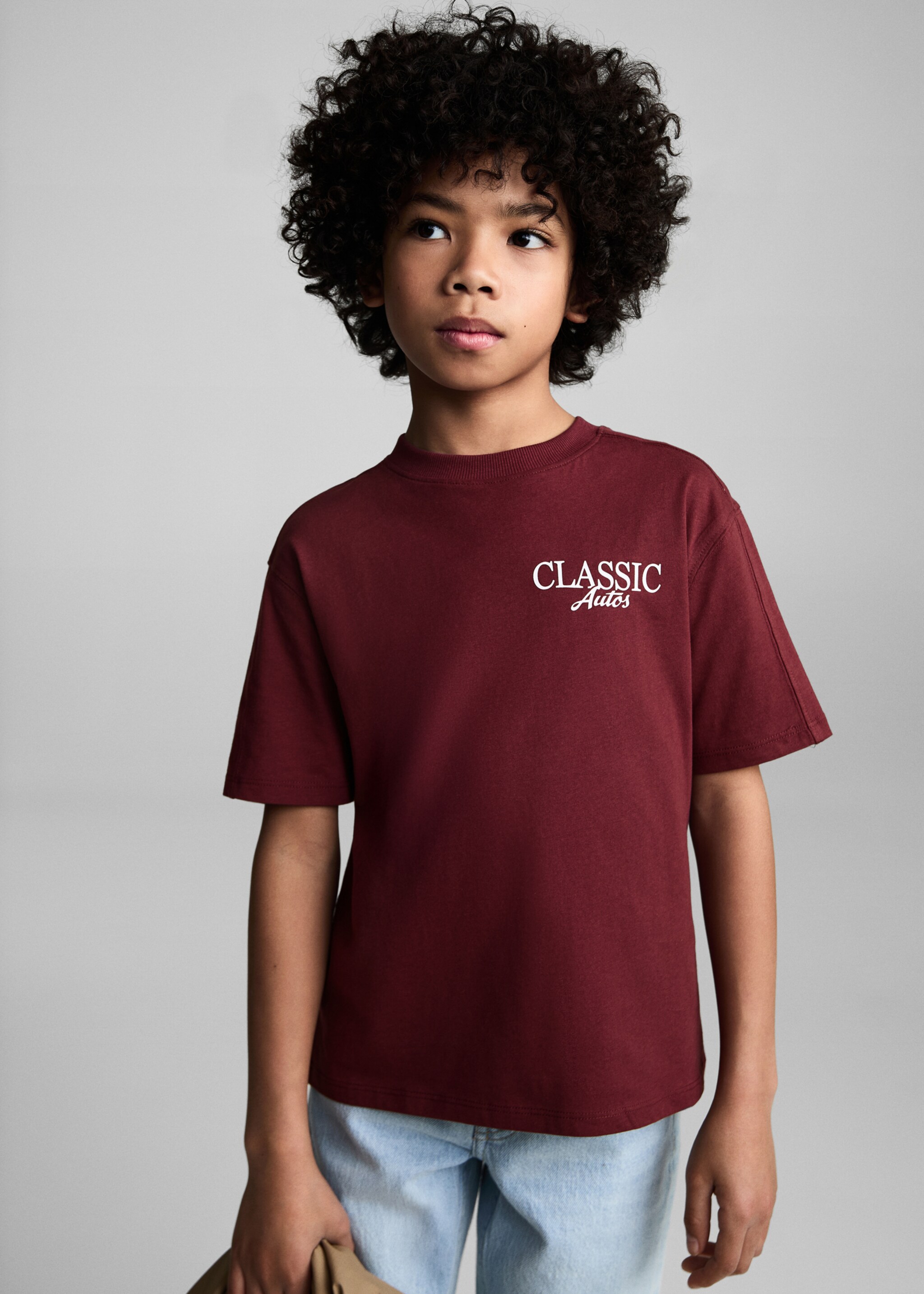 Printed cotton-blend t-shirt - Medium plane