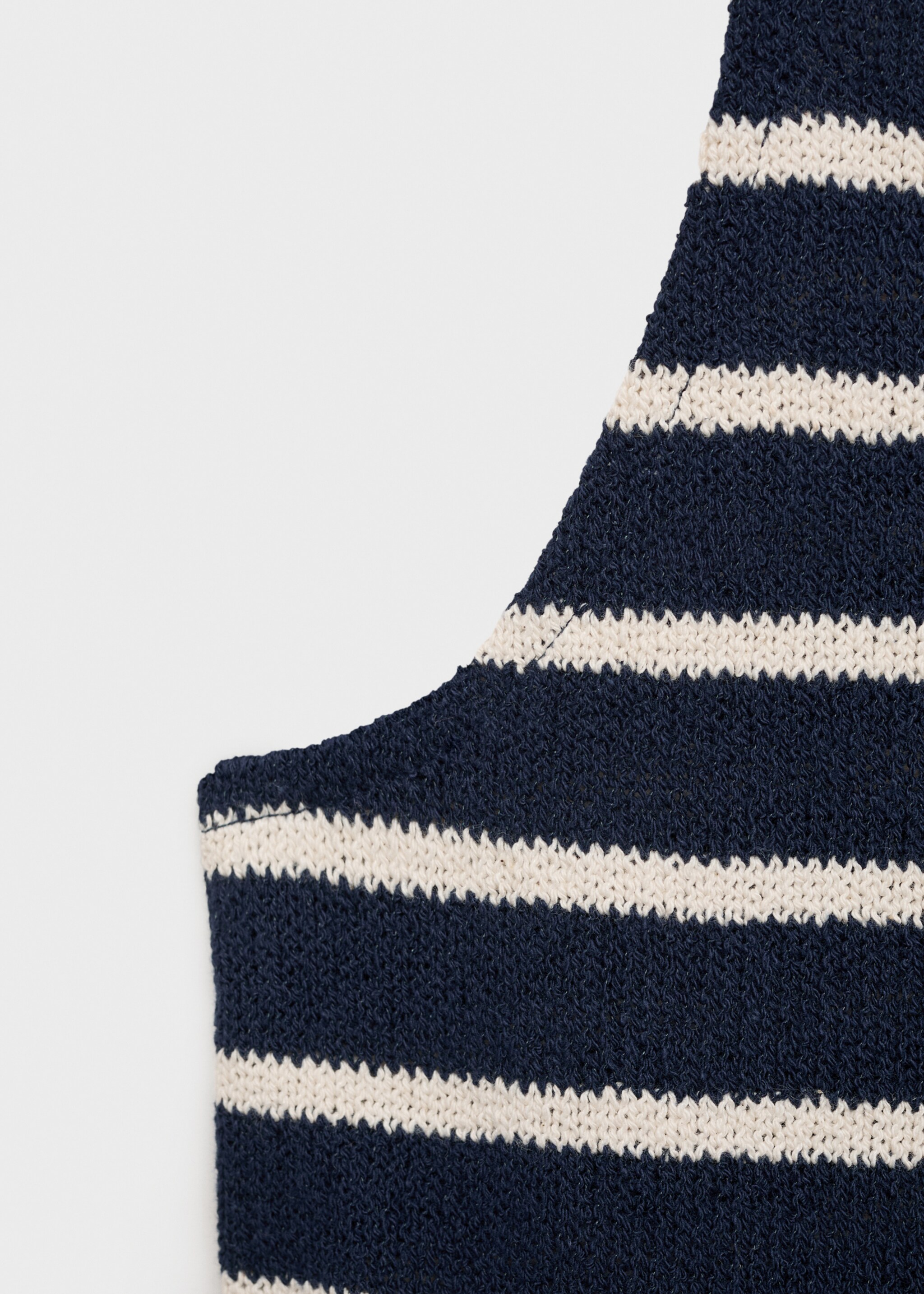 Striped halter-neck top - Details of the article 0
