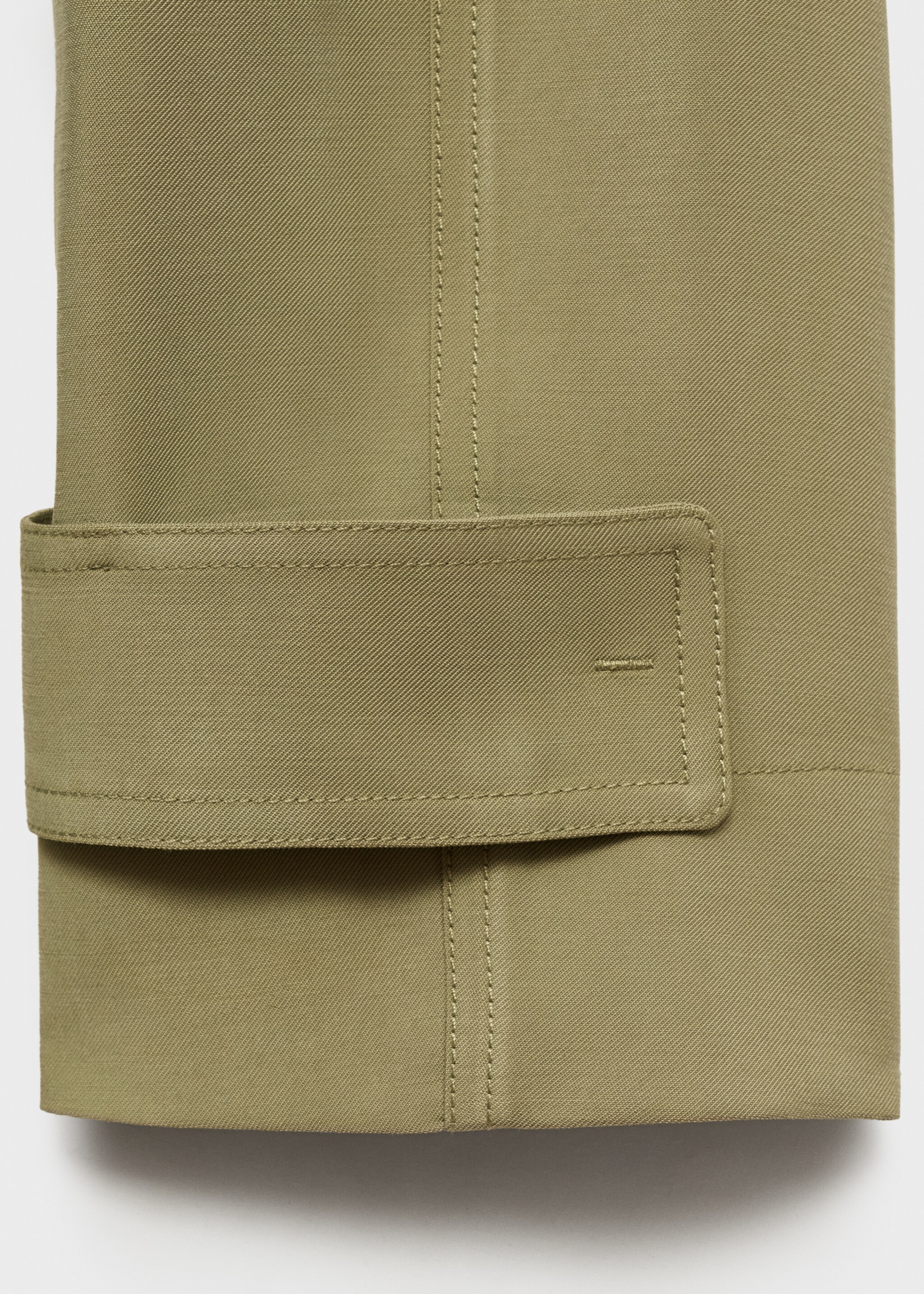 Soft trench coat with belt - Details of the article 0