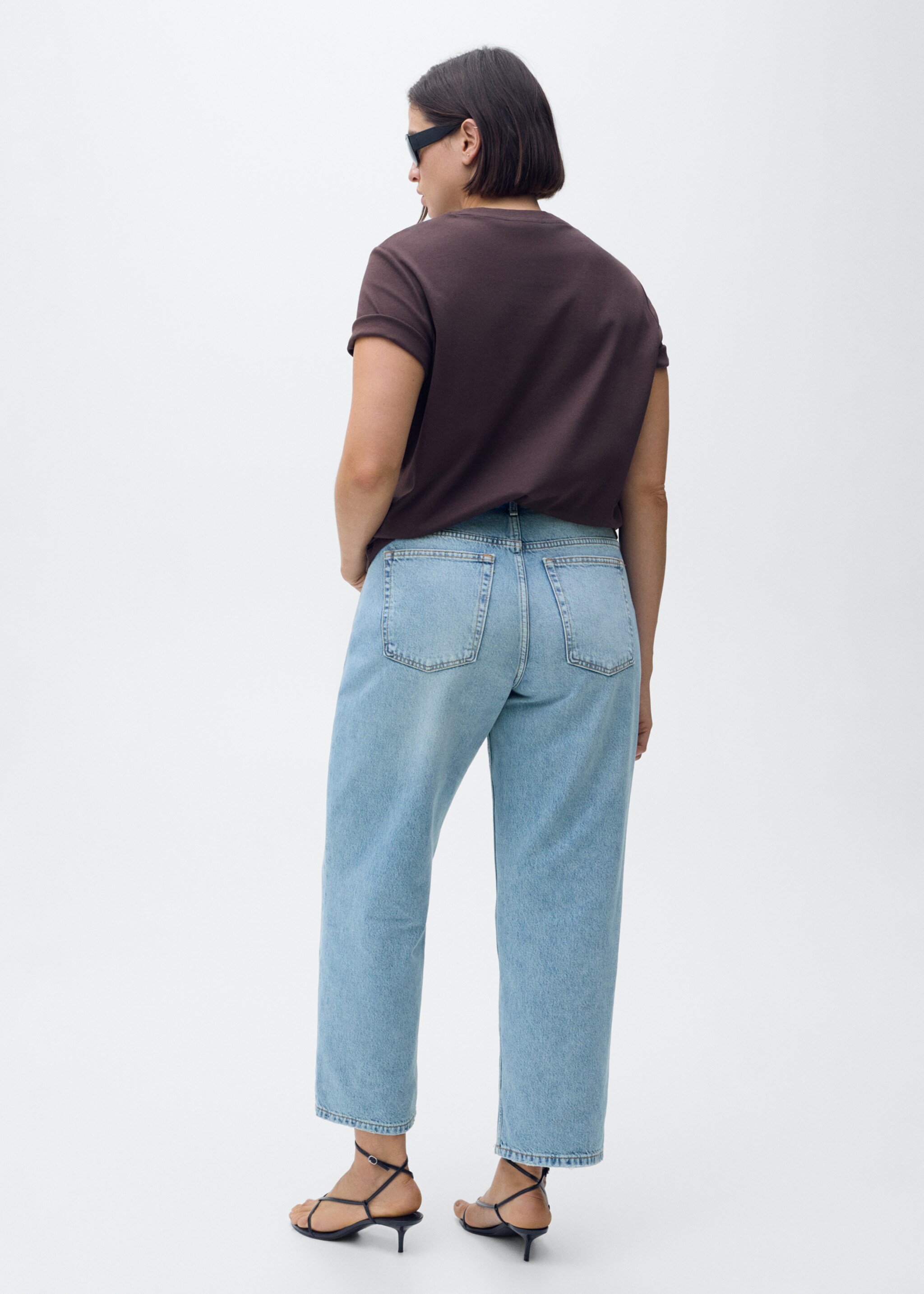 Mid-rise straight jeans - Details of the article 4