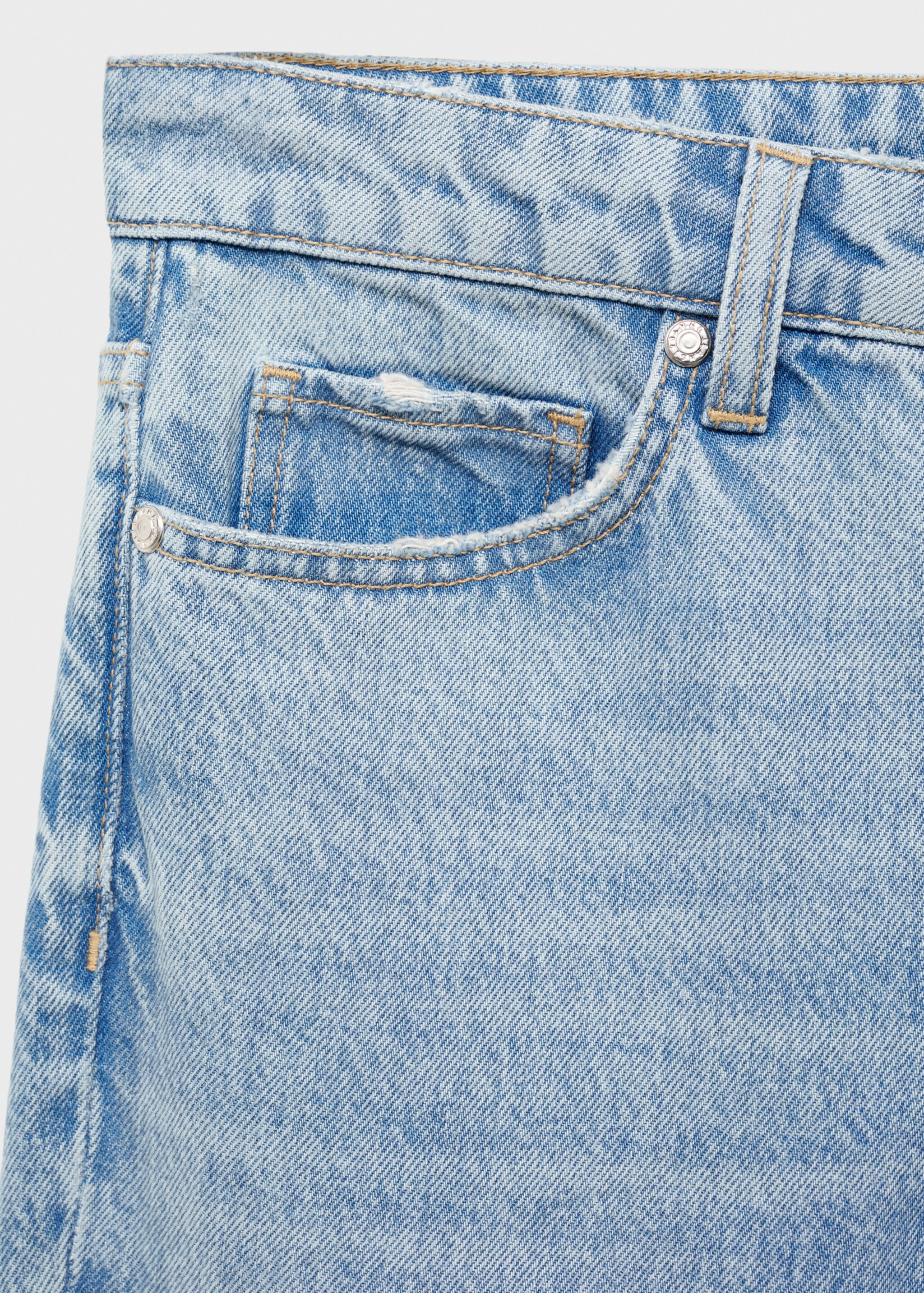 Mid-rise straight jeans - Details of the article 8