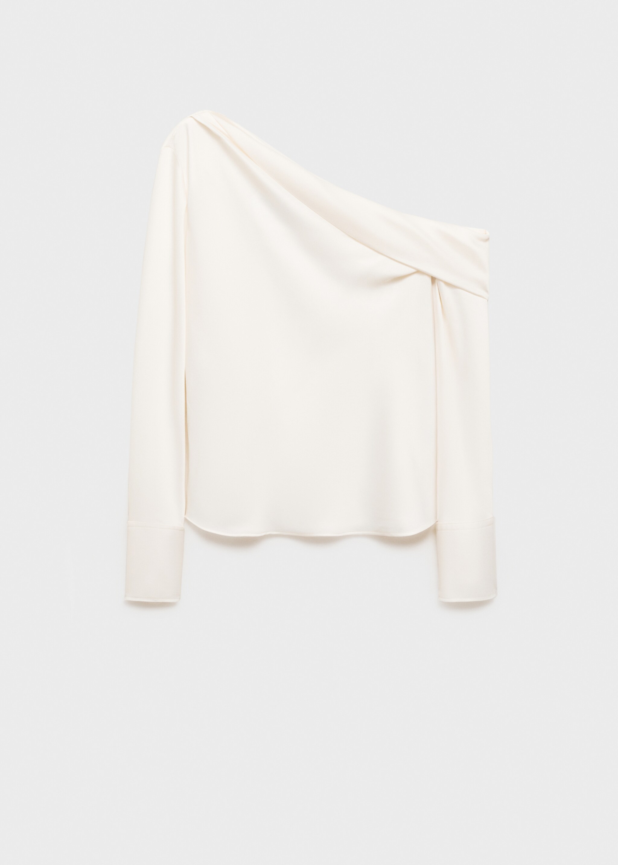 Blouse satin col bénitier - Article sans modèle