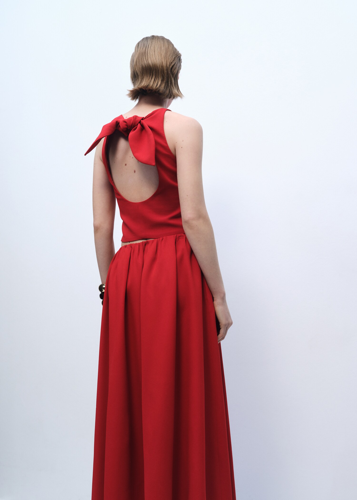 Crop top with bow on the back - Reverse of the article