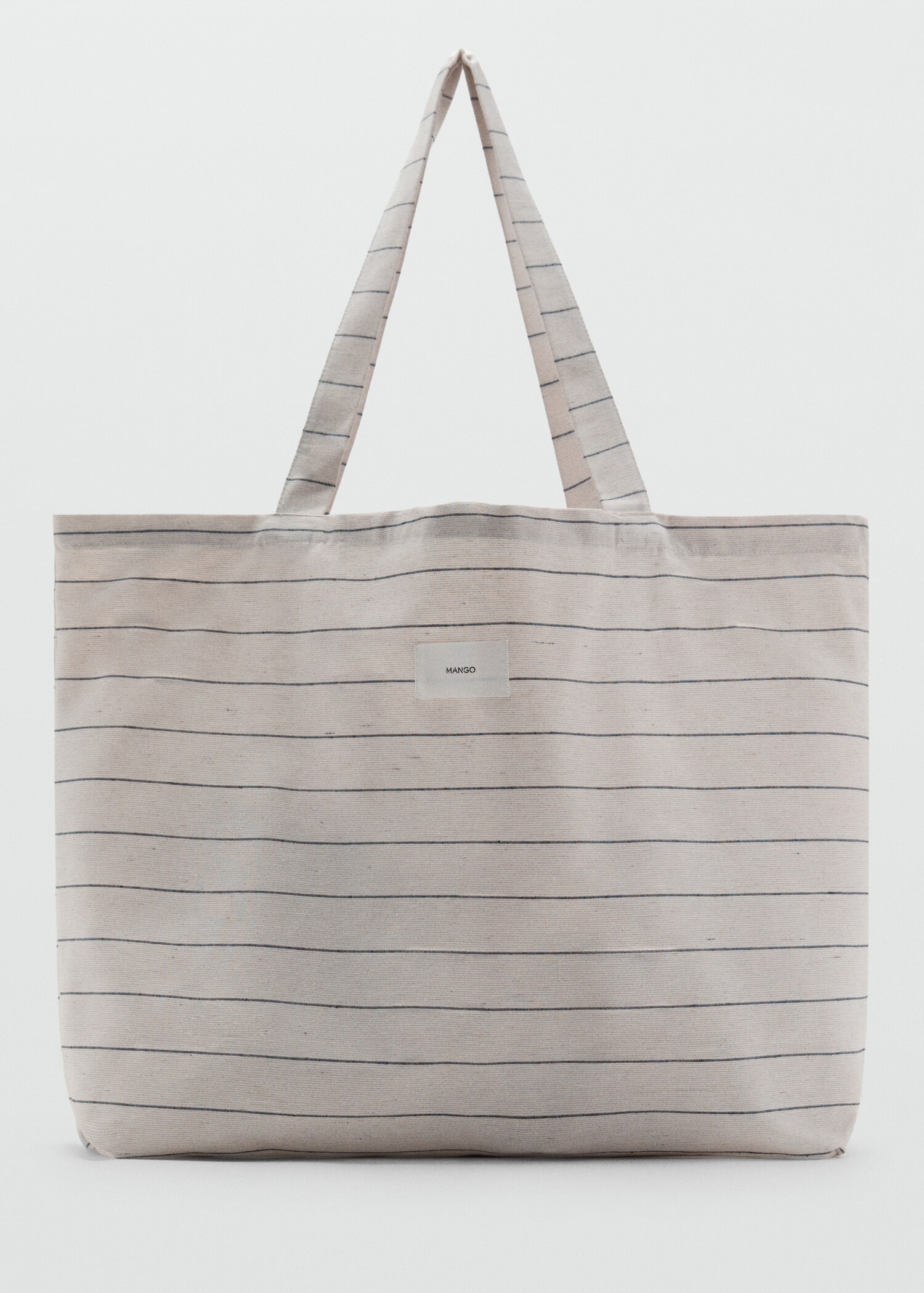 Large striped shopper bag - Article without model