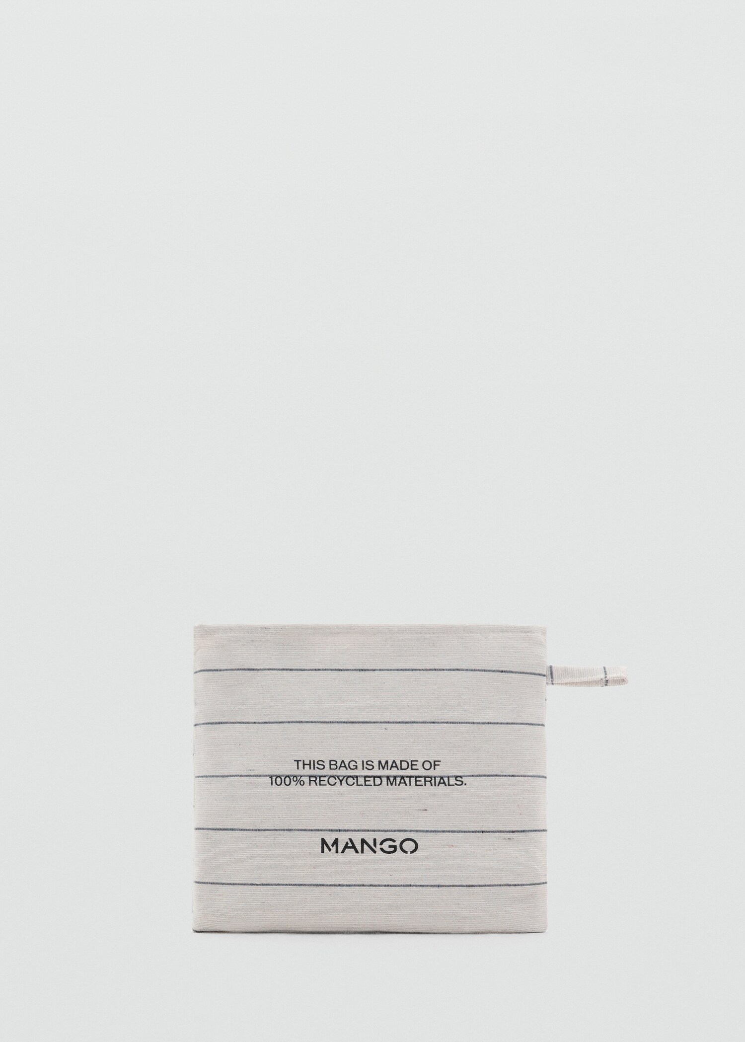 Large striped shopper bag - Details of the article 2