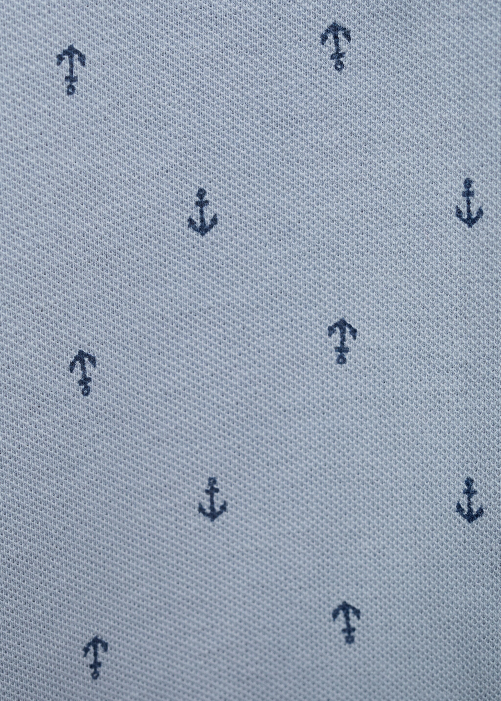 Bedrukte katoenen polo - Detail van het artikel 0