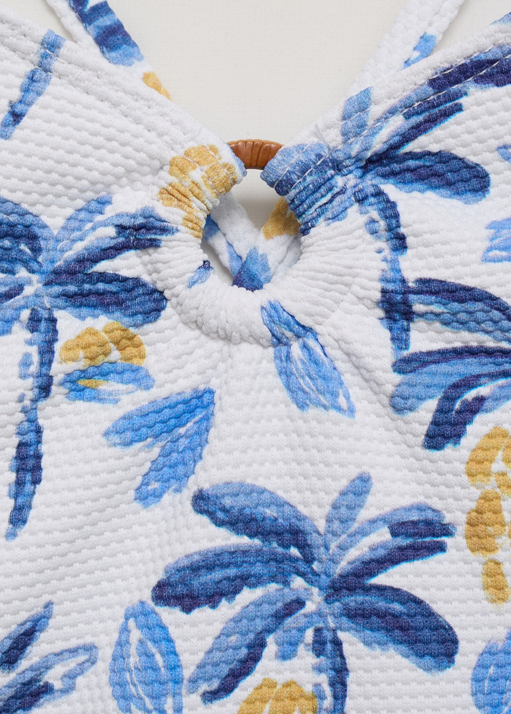 Tropical print swimsuit