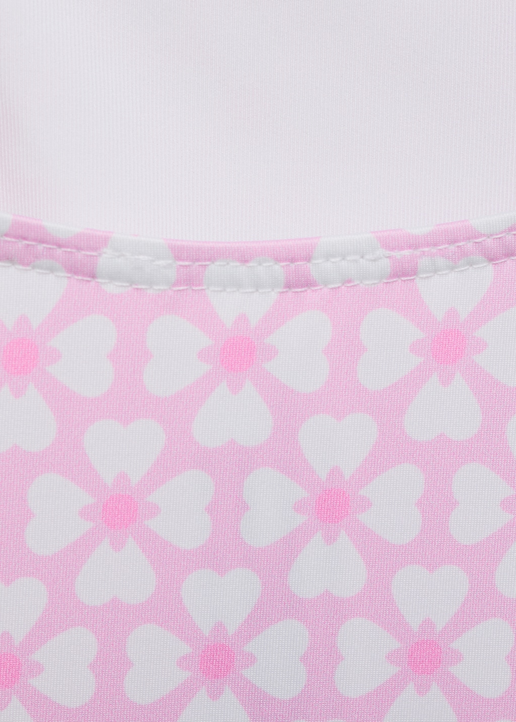 Printed swimsuit with ruffled straps