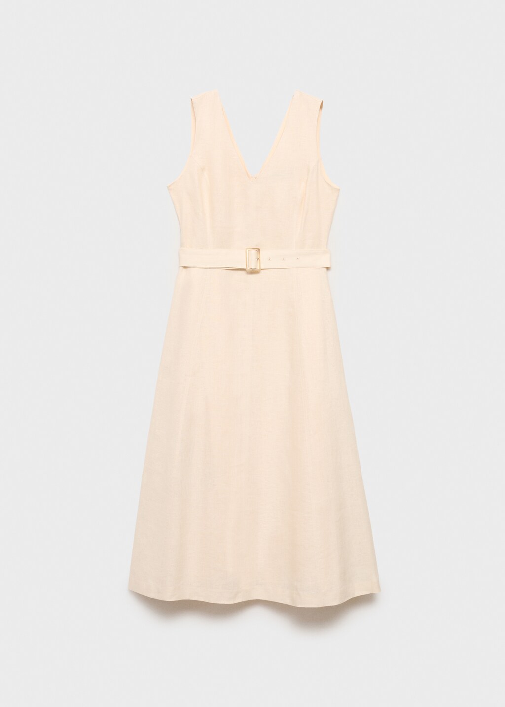 Belt linen dress - image 5