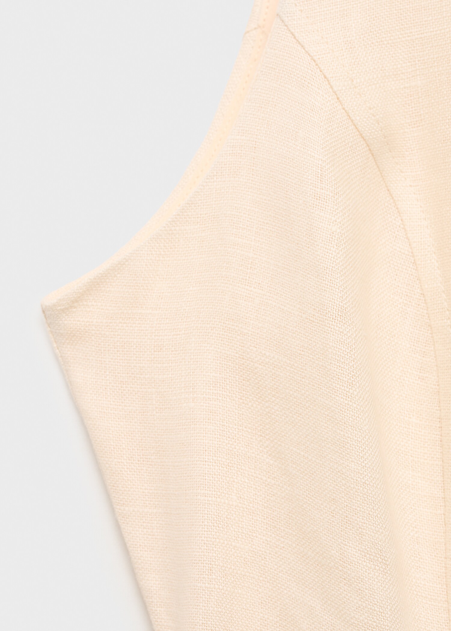 Belt linen dress - Details of the article 0