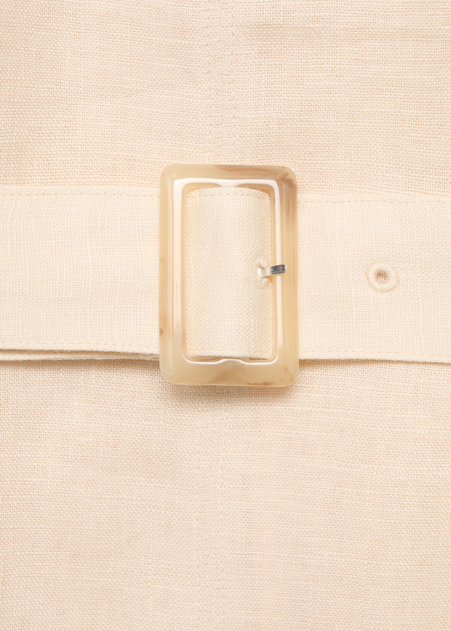 Belt linen dress - Details of the article 8